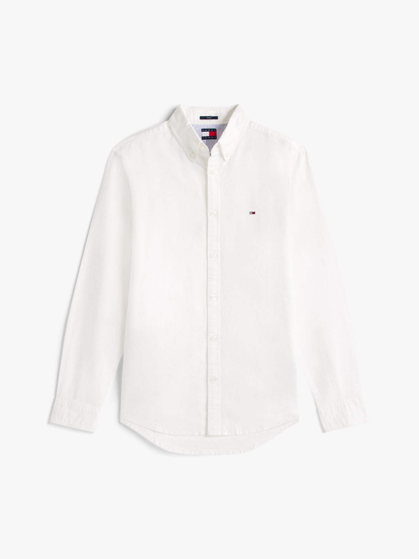 Camisa Oxford Regular Fit Tommy Jeans Blanco-4