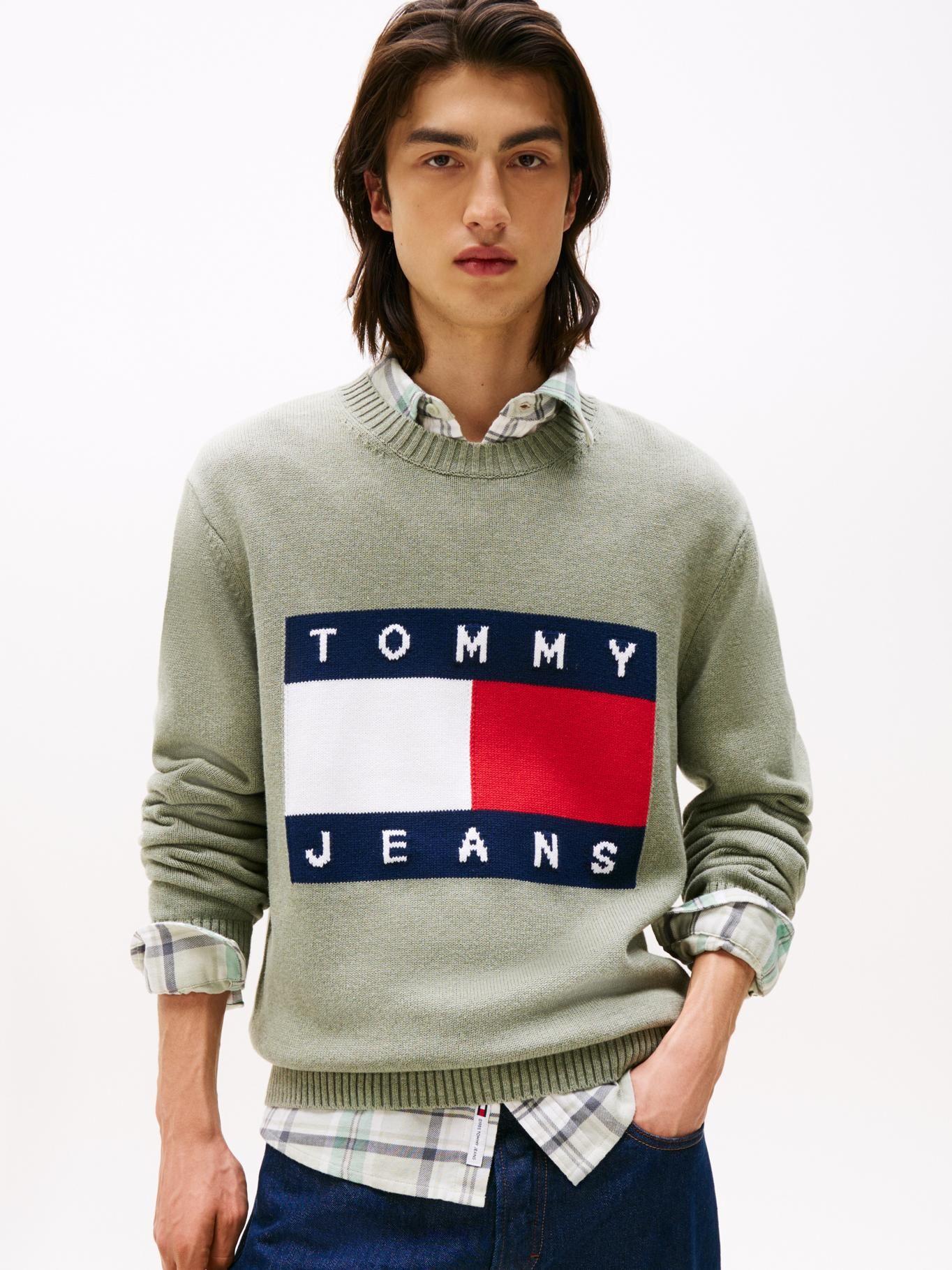 Sweater Essential Con Ogo Verde Tommy Jeans-0