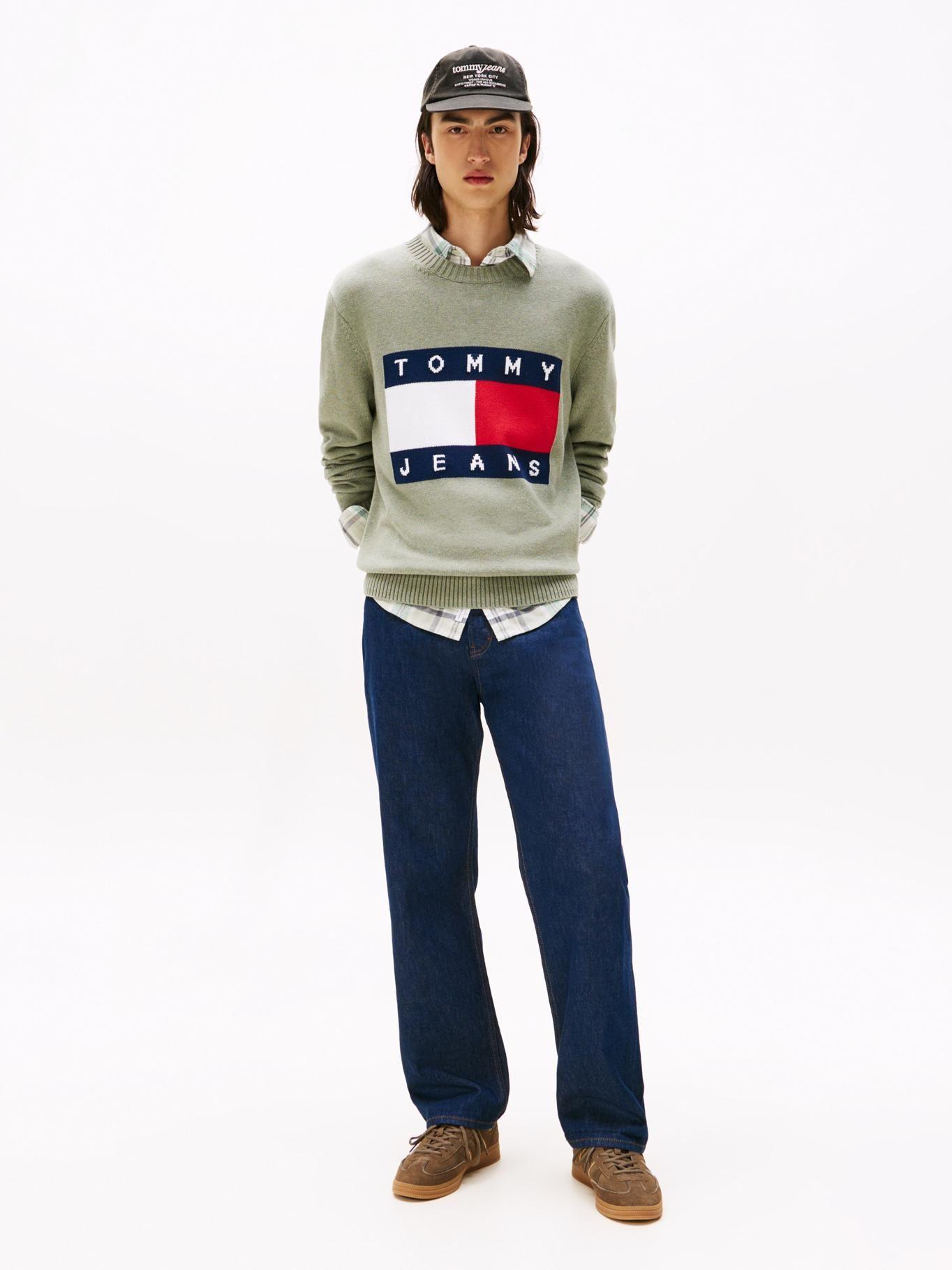 Sweater Essential Con Ogo Verde Tommy Jeans-1