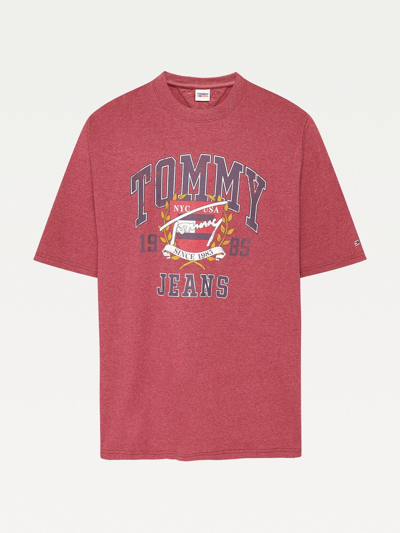 Polera Plus Vintage College Rojo Tommy Jeans F2-3