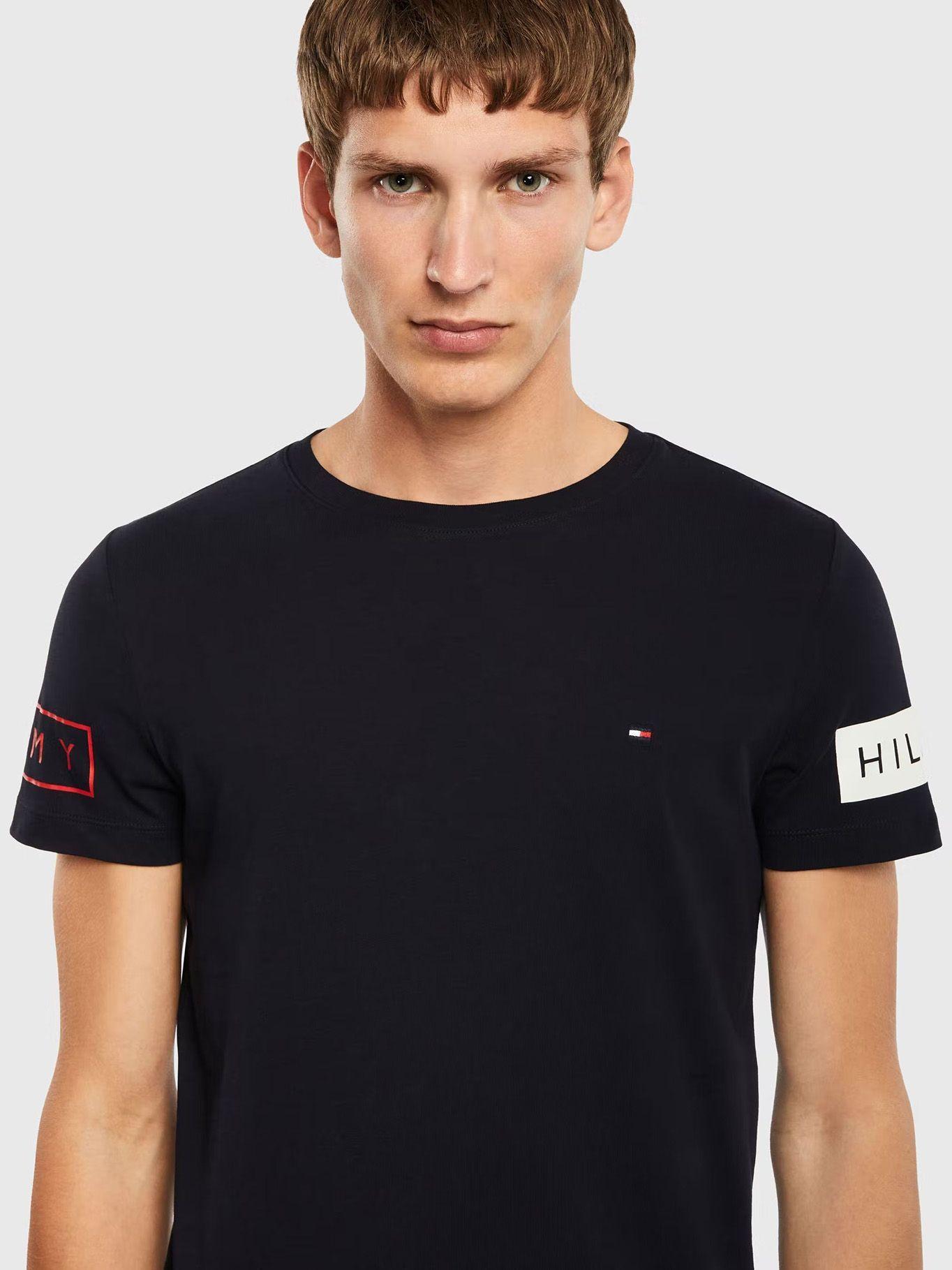 Polera Sleeve Logo Azul Tommy Hilfiger-3