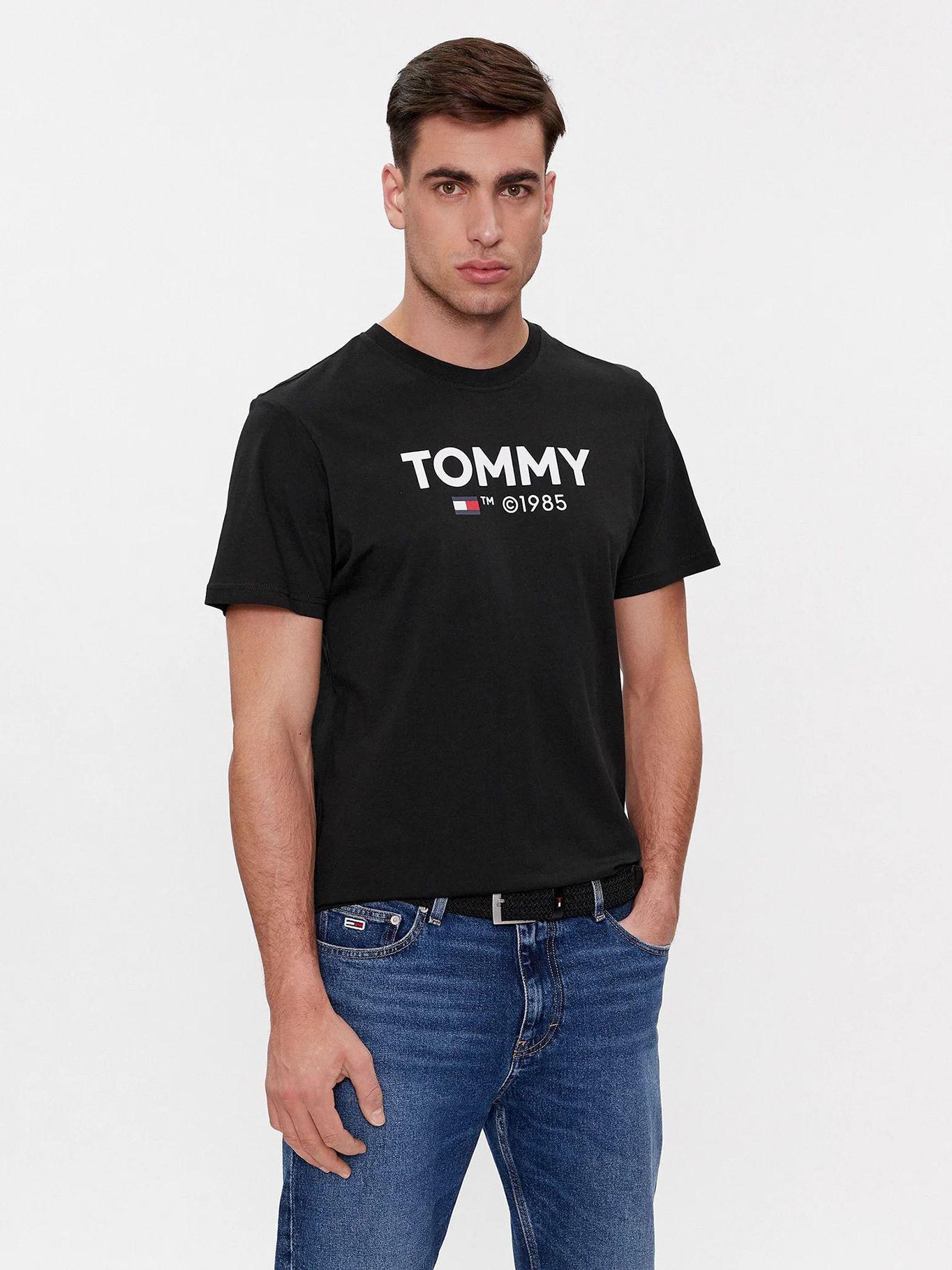 POLERA ESSENTIAL SLIM FIT Negro Tommy Hilfiger-0