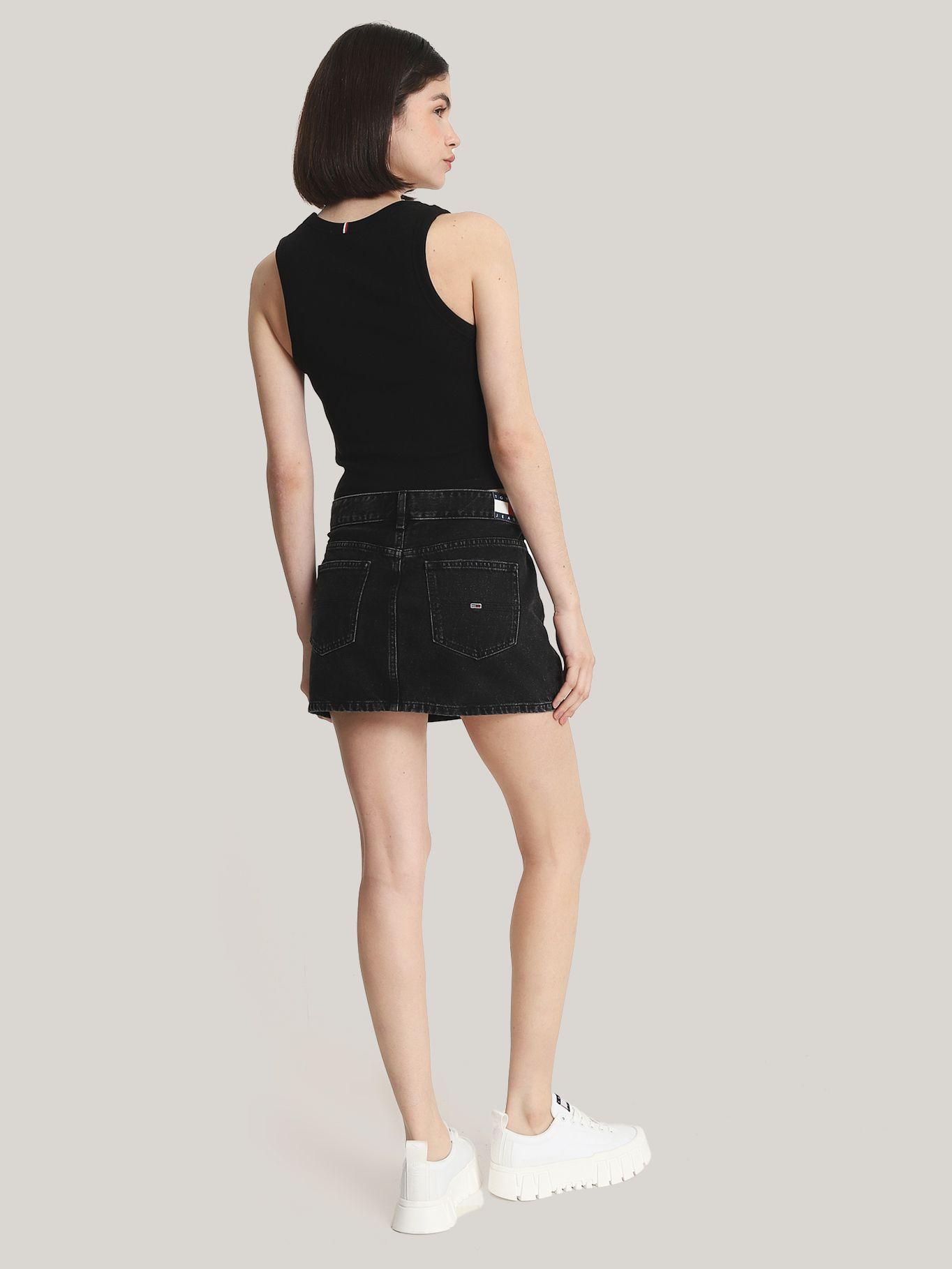 Minifalda Denim Sophie Negro Tommy Jeans-2