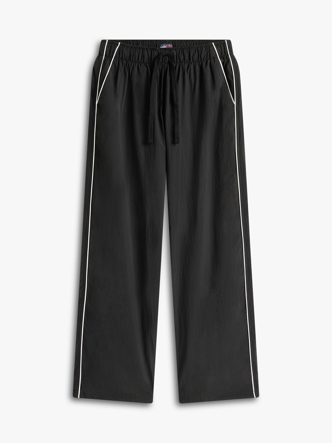 Pantalón Wide Track Con Logo Tommy Jeans Negro-5