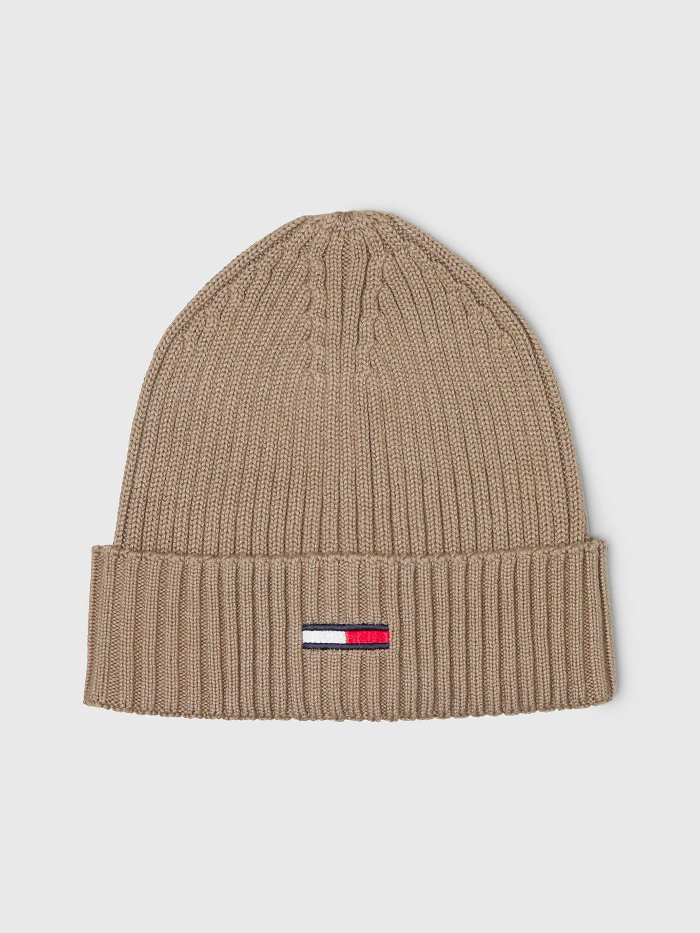 Gorro Beanie Flag Con Logo Beige Tommy Hilfiger-0