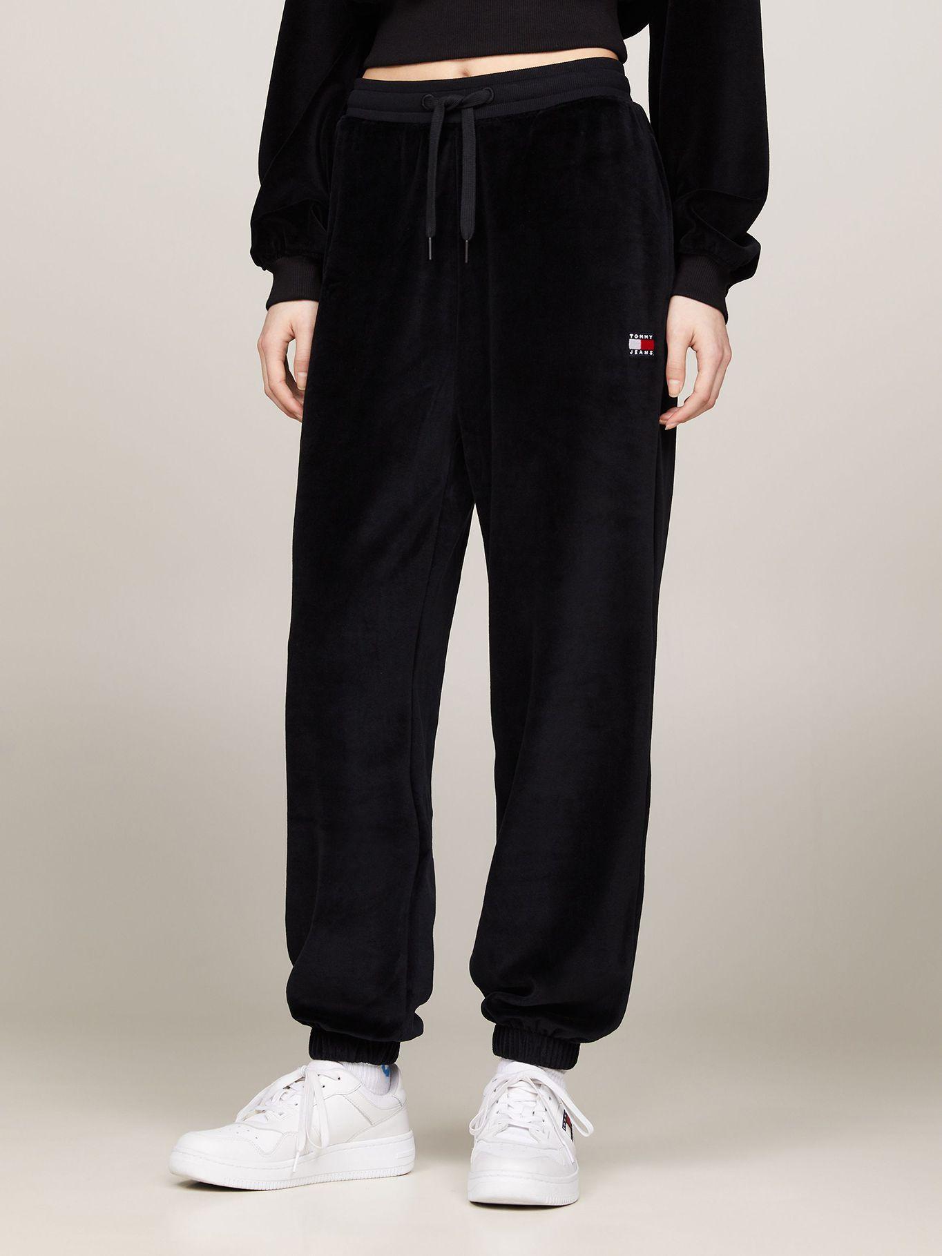 JOGGERS DE VELOUR RELAXED NEGRO TOMMY JEANS-0