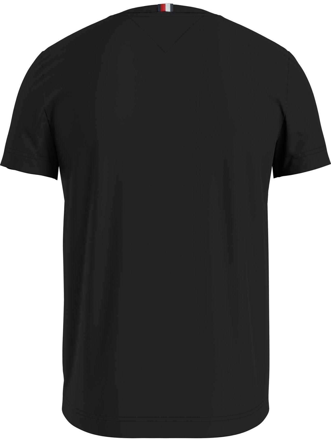 Polera Centre Graphic Logo Negro Tommy Hilfiger-1