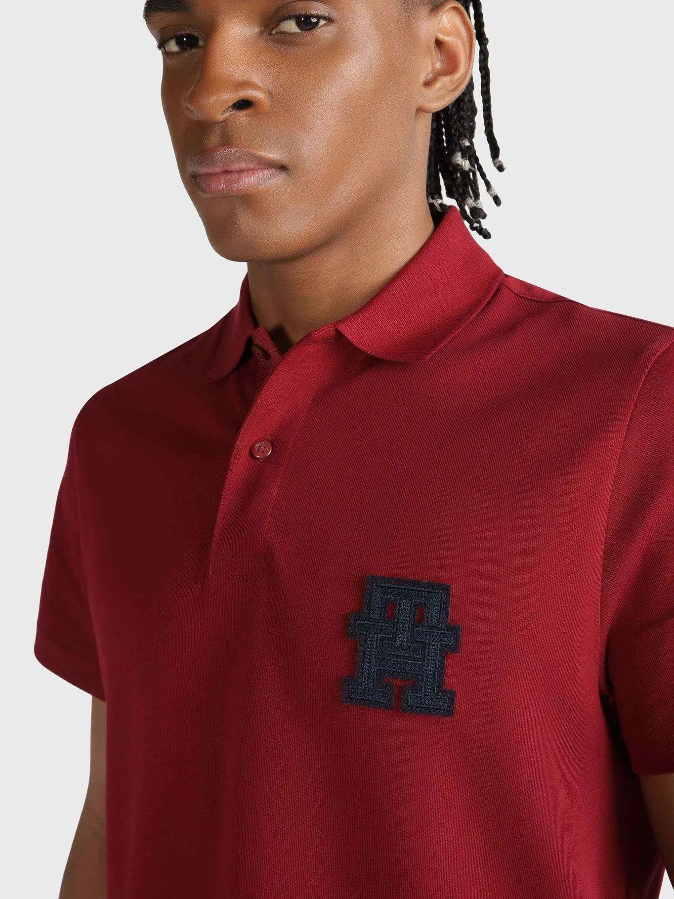 Polo Logo Monogram Th Rojo Tommy Hilfiger-3