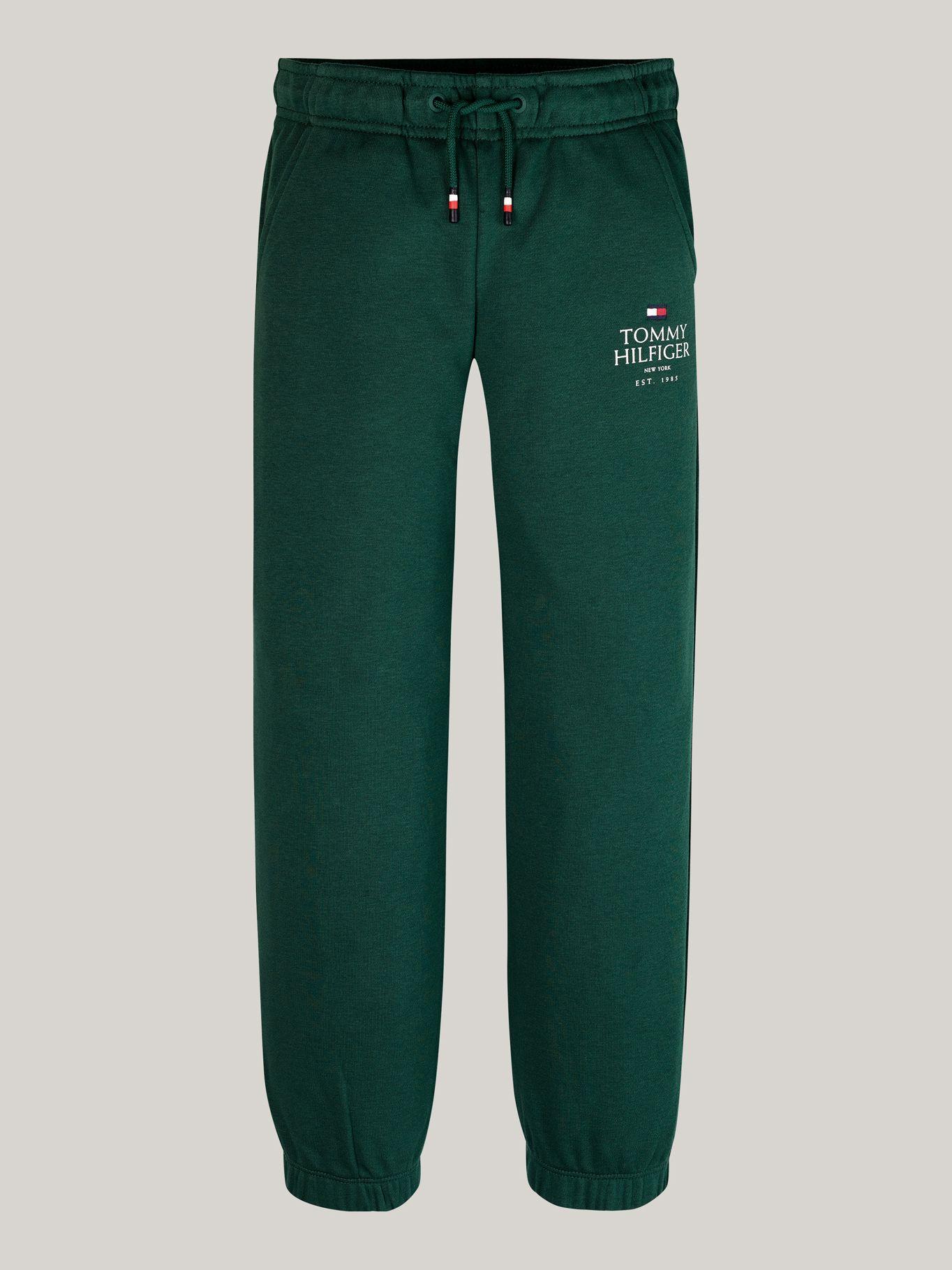 Joggers De Niño Con Logo Gráfico Verde Tommy Hilfiger-4