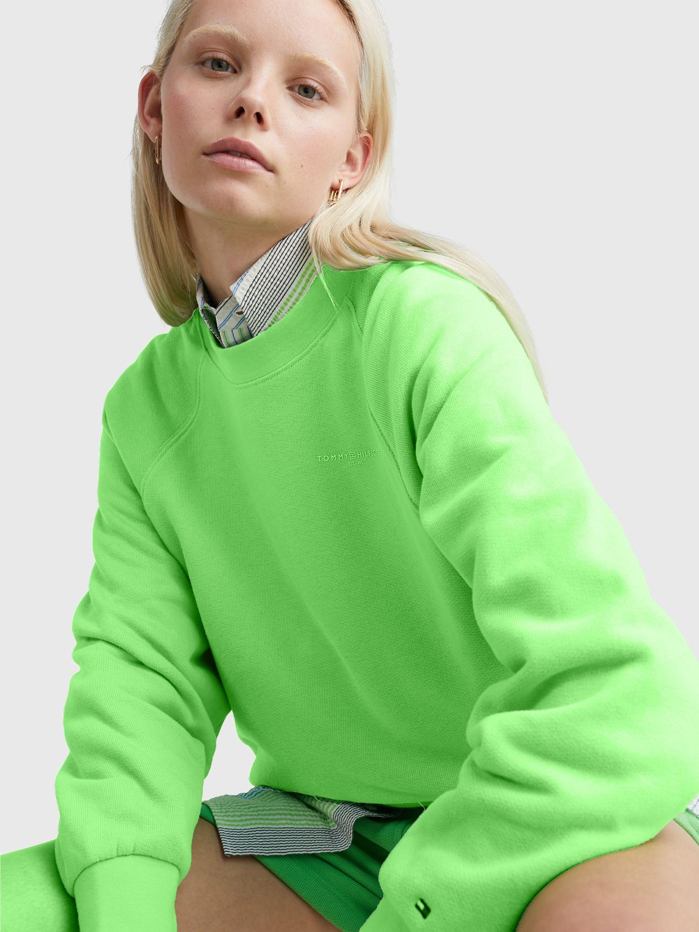 Polerón Relaxed Mini Logo Verde Tommy Hilfiger-3