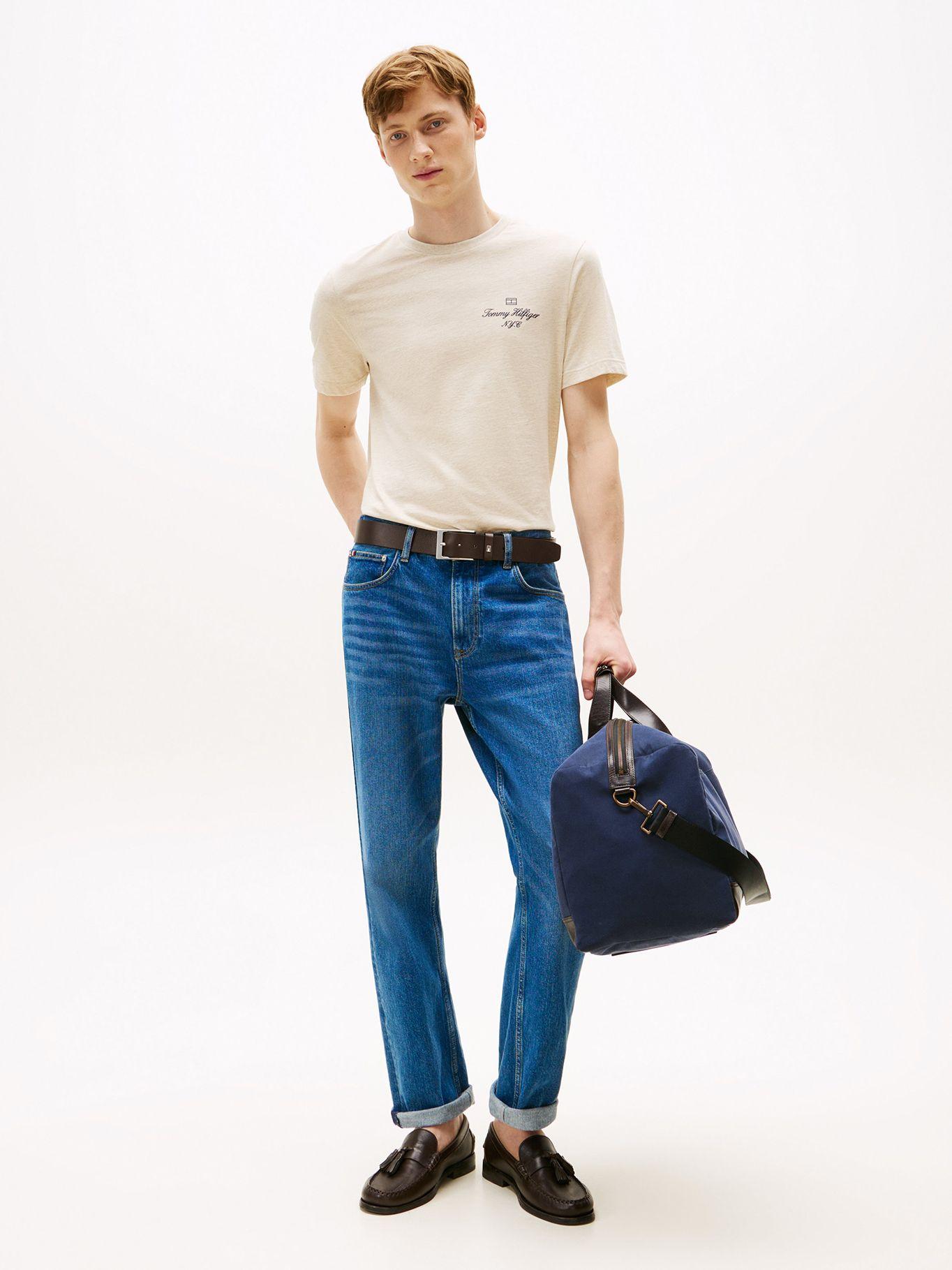 Polera Con Logo Flag Nyc Beige HGF Tommy Hilfiger-1