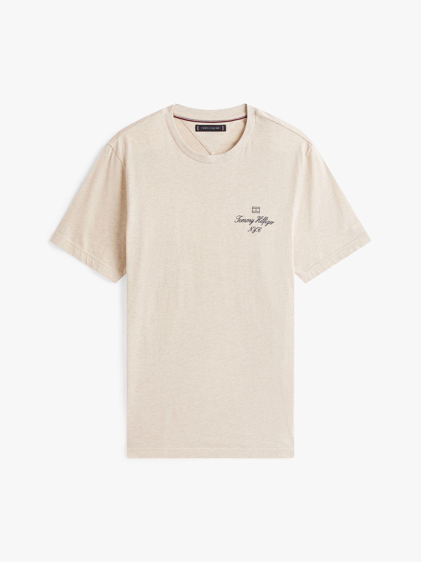 Polera Con Logo Flag Nyc Beige HGF Tommy Hilfiger-4