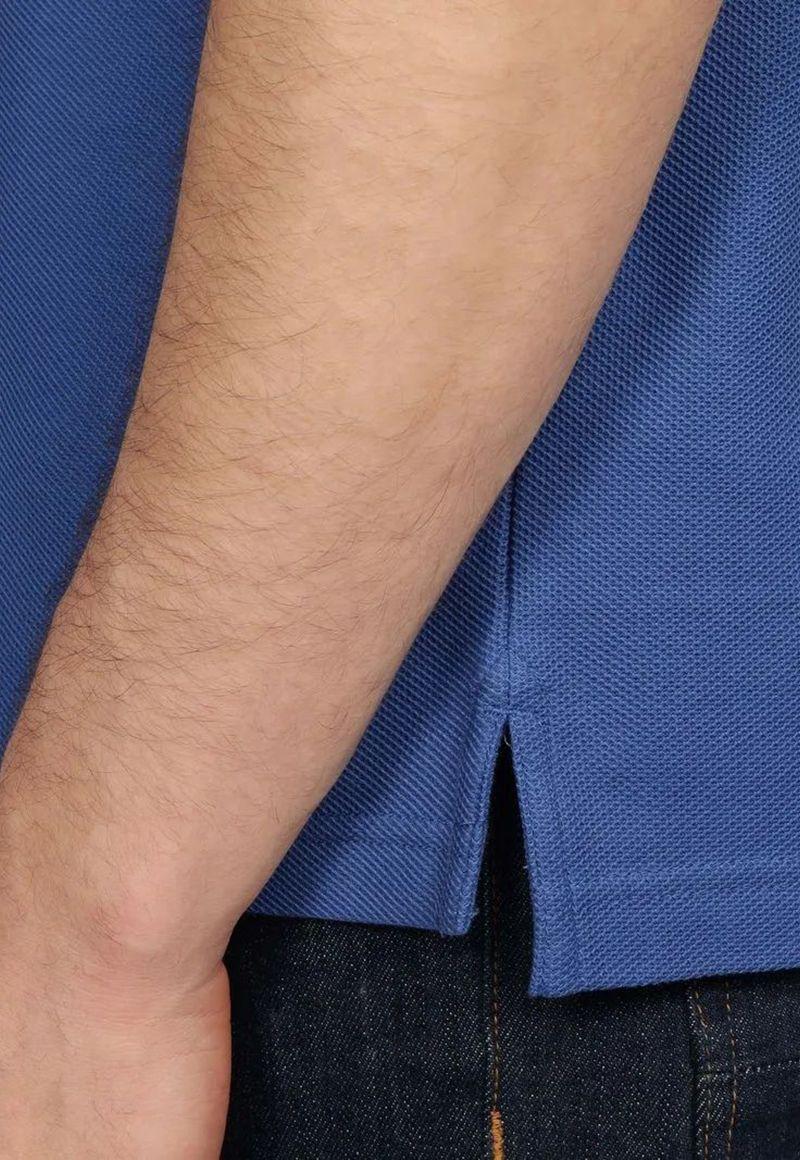 Polo Vertical Logo Corte Regular Azul Tommy Hilfiger-4