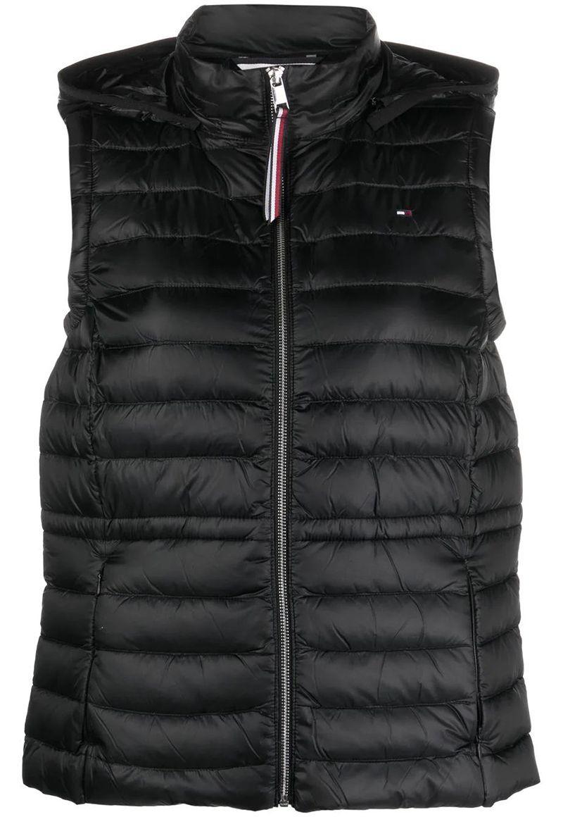 Parka Vest Acolchada Con Gorro Negro Tommy Hilfiger-4