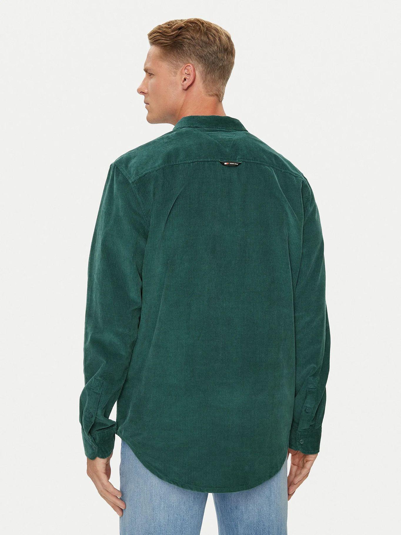 Camisa De Corderoy Regular Fit Verde Tommy Hilfiger-2