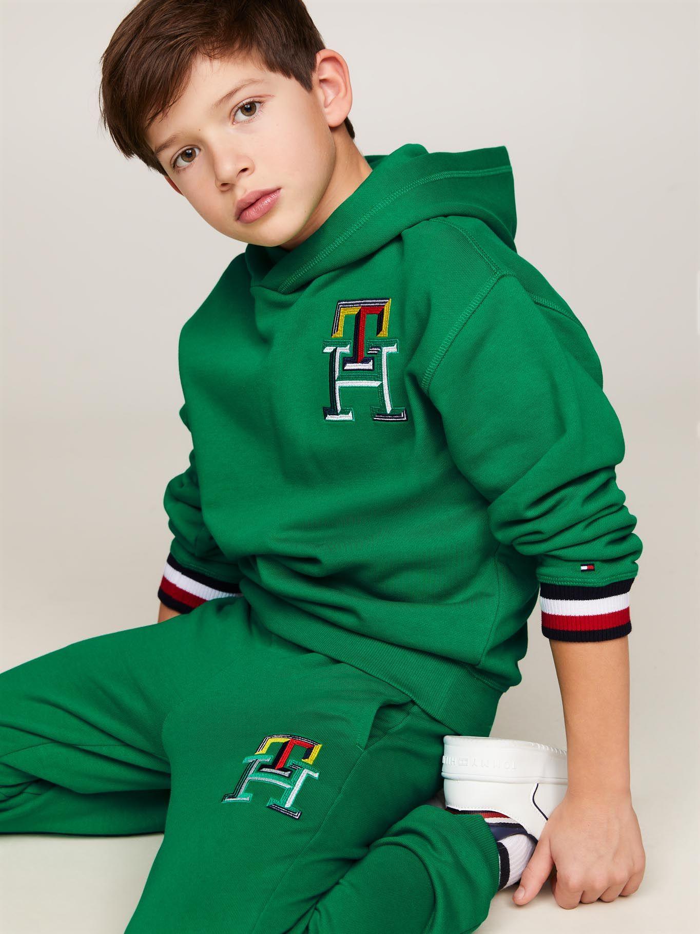 Polerón Hoodie Logo Monogram Verde Tommy Hilfiger-3
