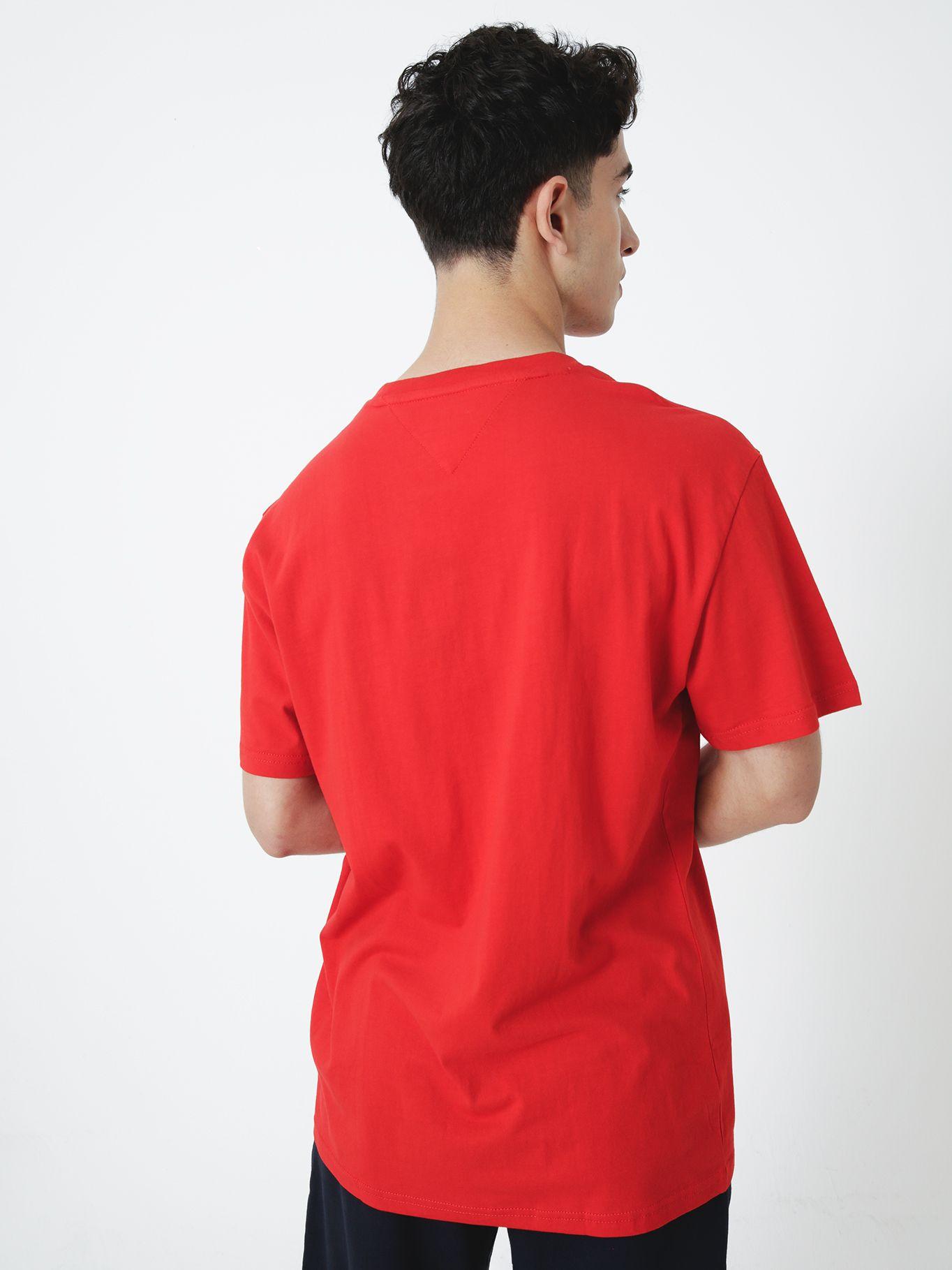 Polera Manga Corta Con Logo Rojo Tommy Jeans-1