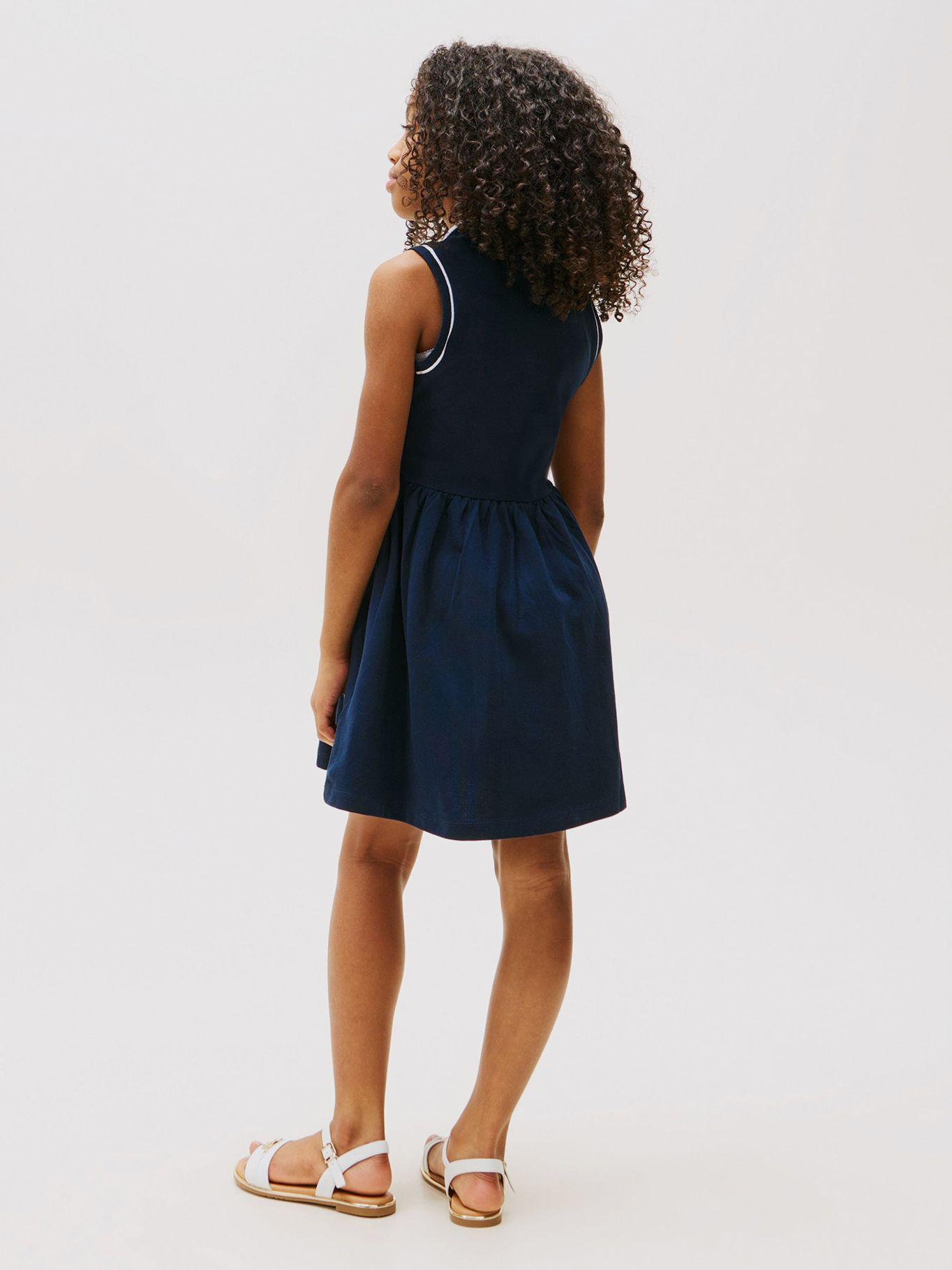 Vestido Tipo Polo Sin Mangas Azul Tommy Hilfiger-1