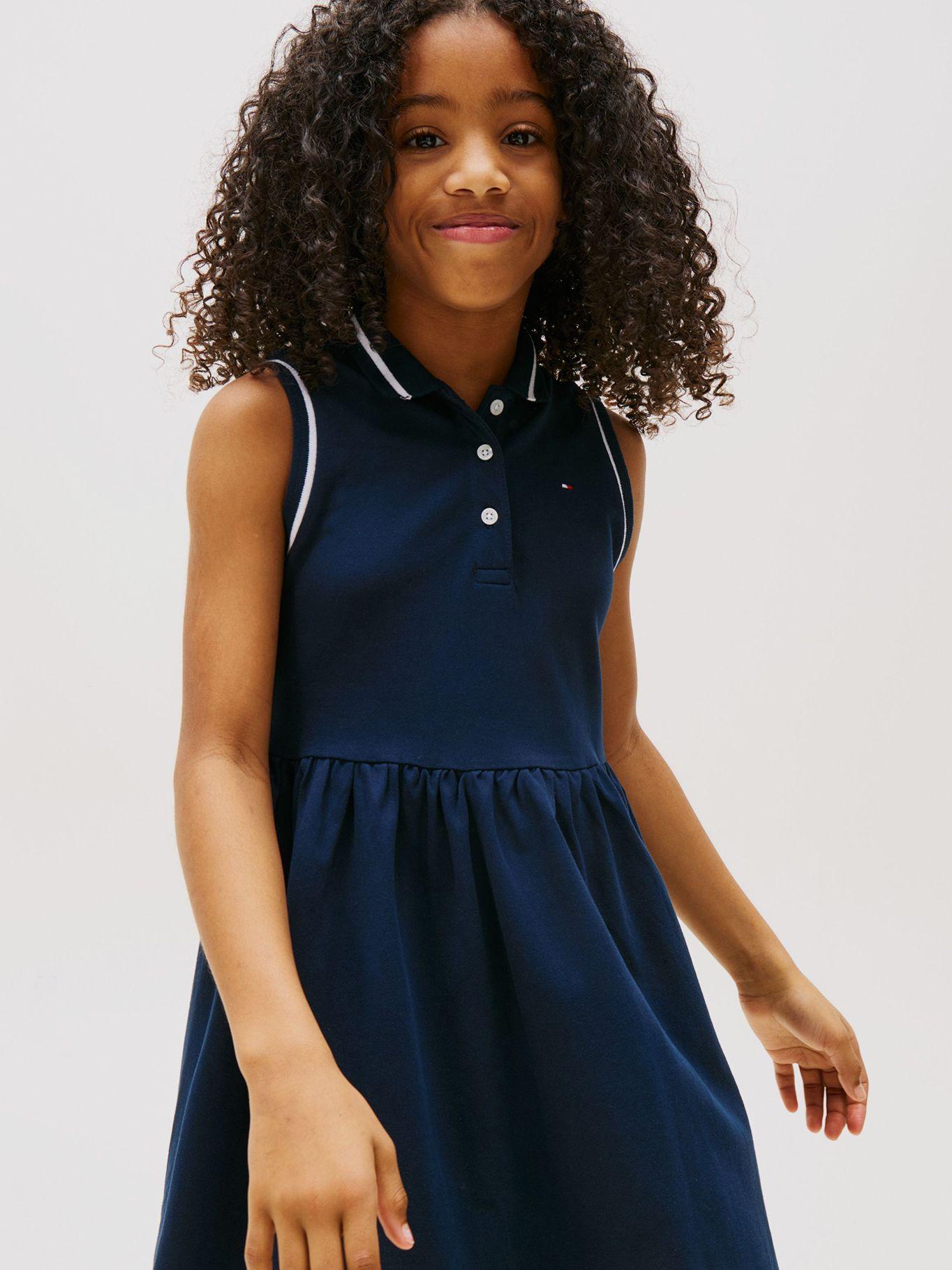 Vestido Tipo Polo Sin Mangas Azul Tommy Hilfiger-2
