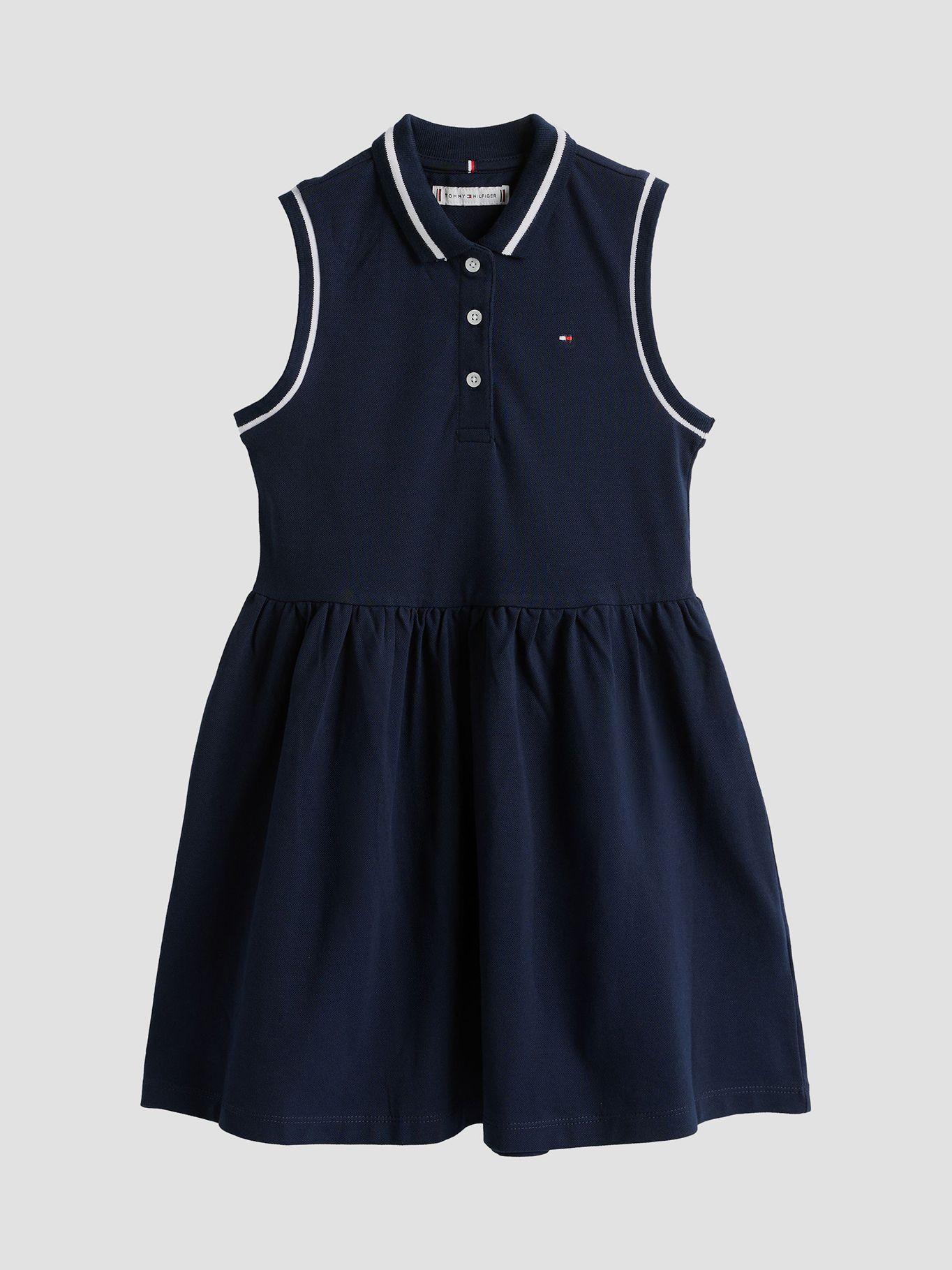 Vestido Tipo Polo Sin Mangas Azul Tommy Hilfiger-4