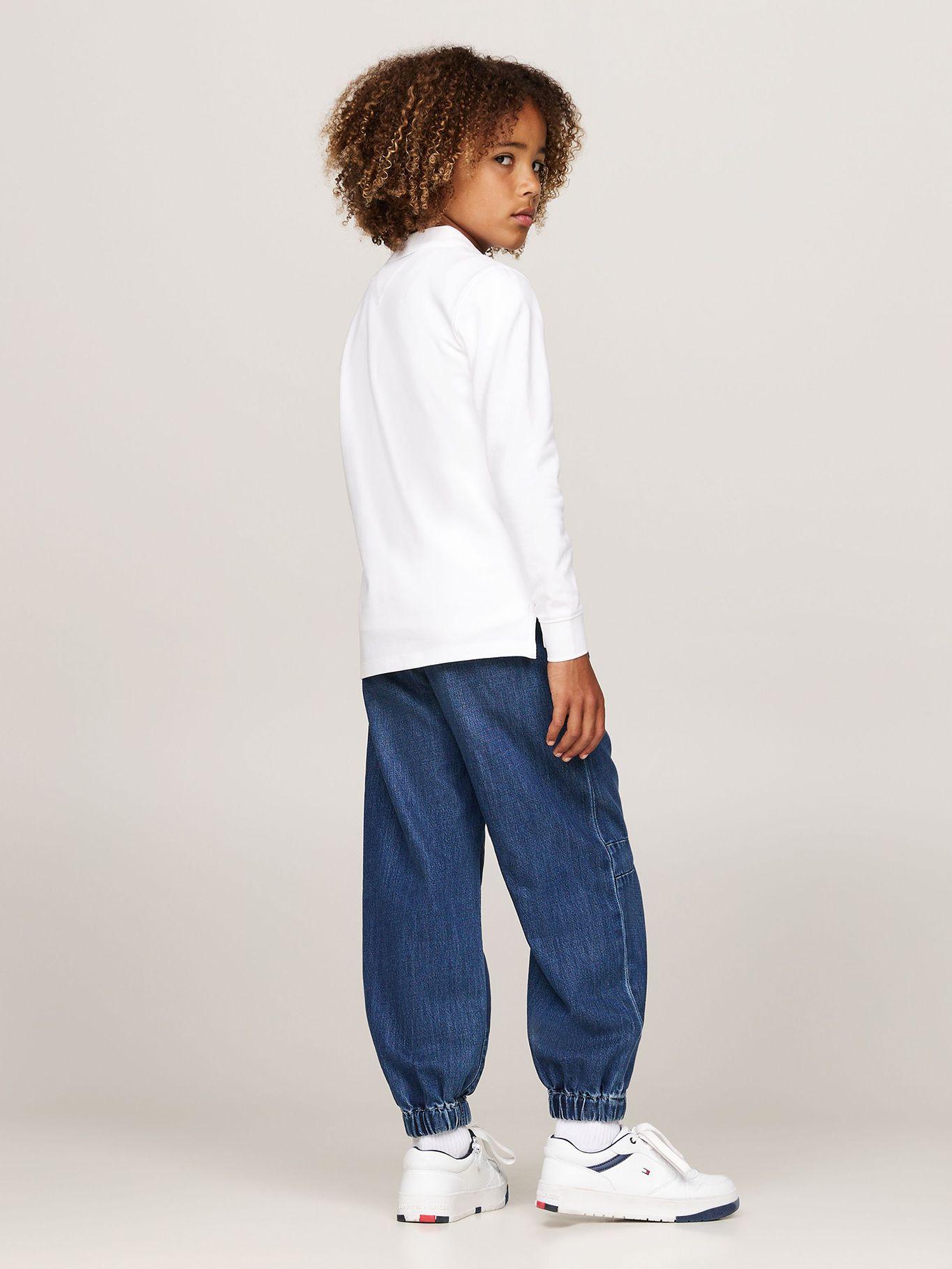 Polo Solid Con Logo Flag Blanco Tommy Hilfiger-2