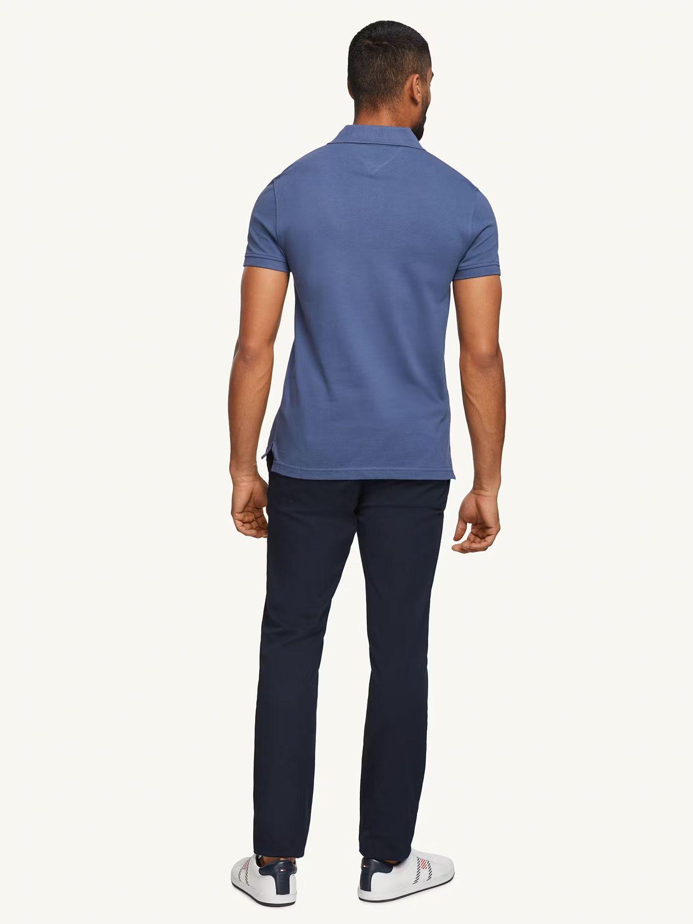 Polo Slim Fit Logo 1985 Azul C9T Tommy Hilfiger-2