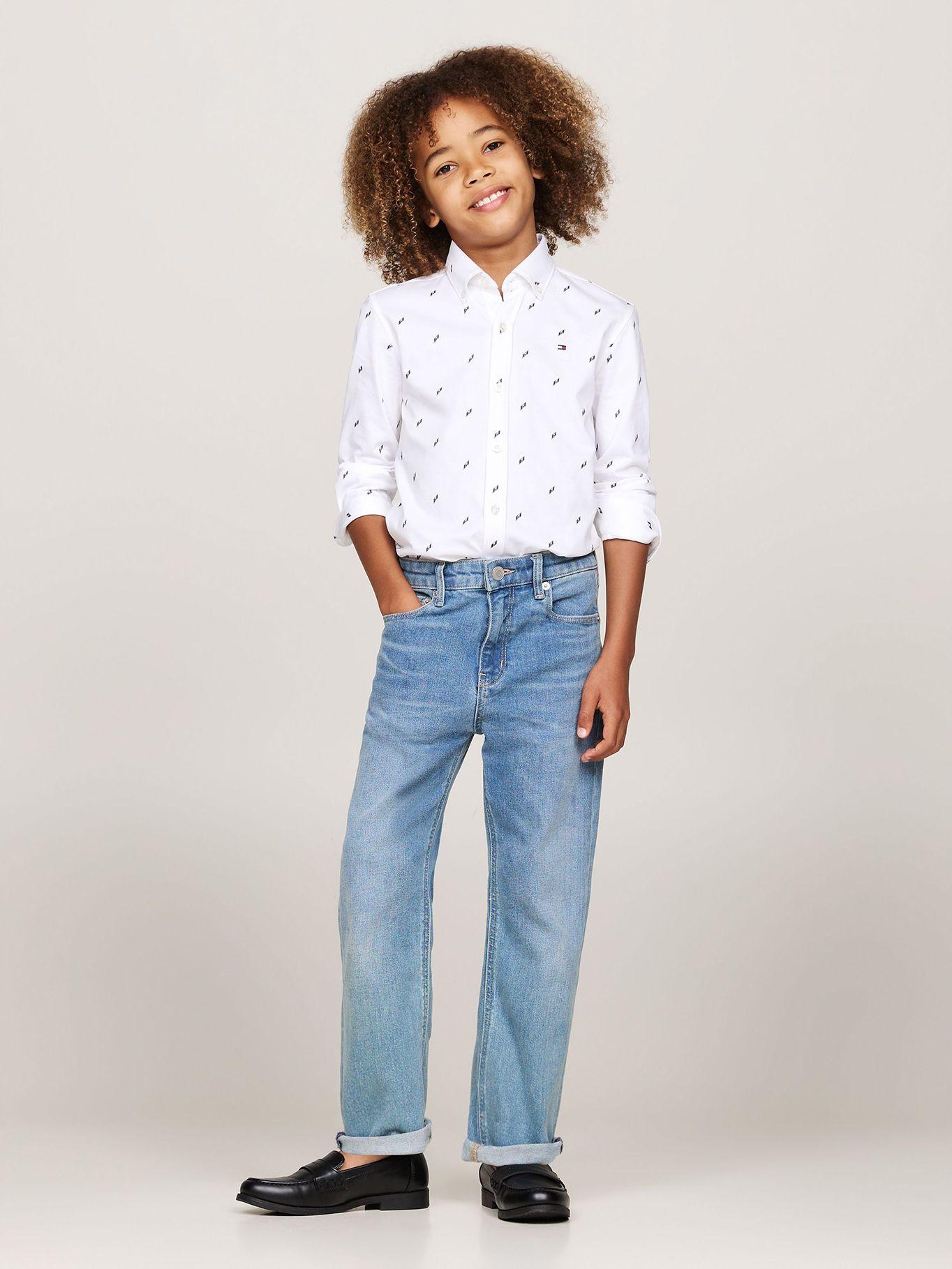 Camisa Con Estampado Y Logo Blanco Tommy Hilfiger-1