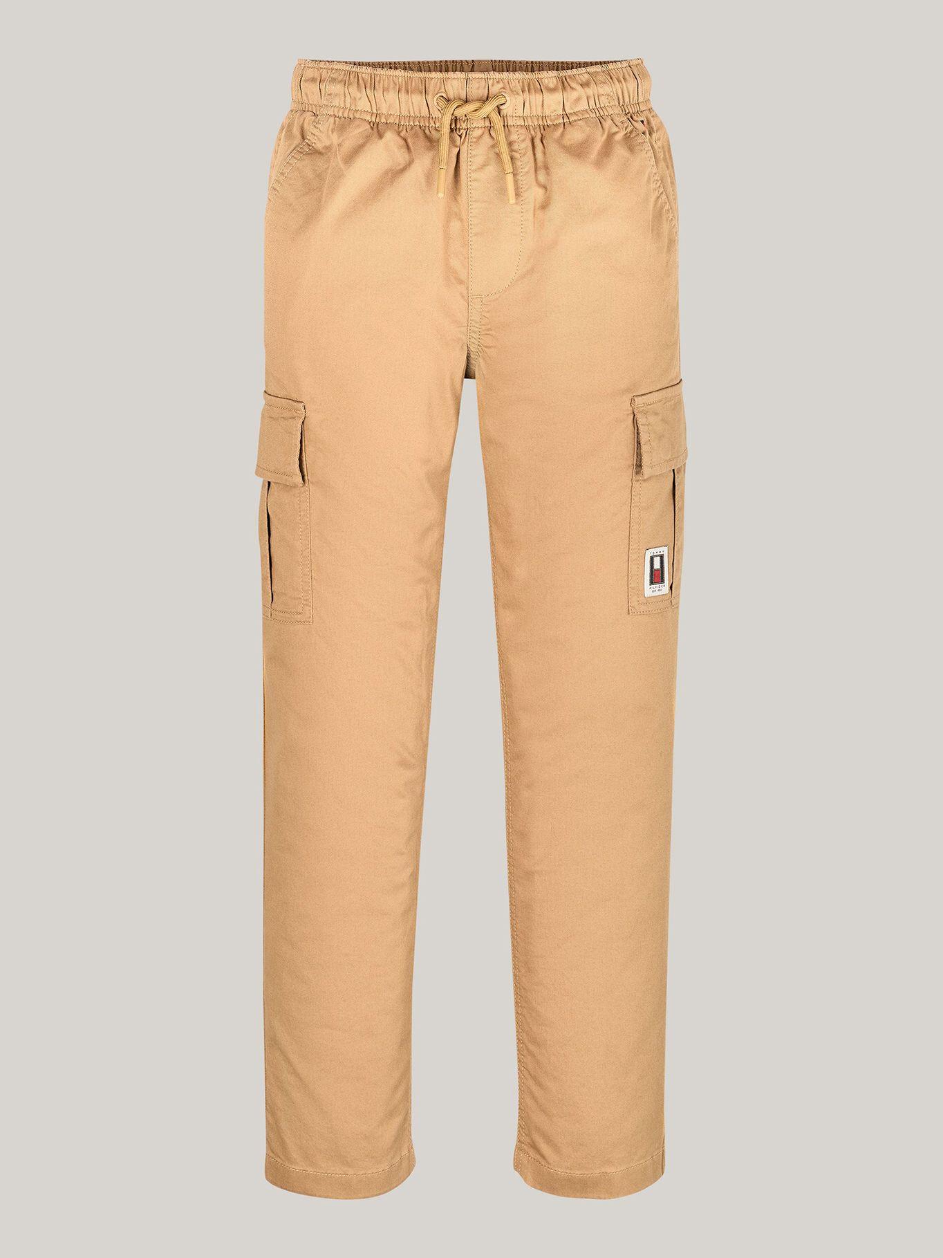 Pantalón Cargo De Algodón Con Logo Beige Tommy Hilfiger-4