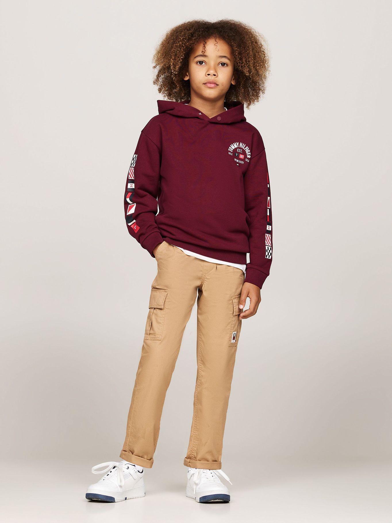 Pantalón Cargo De Algodón Con Logo Beige Tommy Hilfiger-0