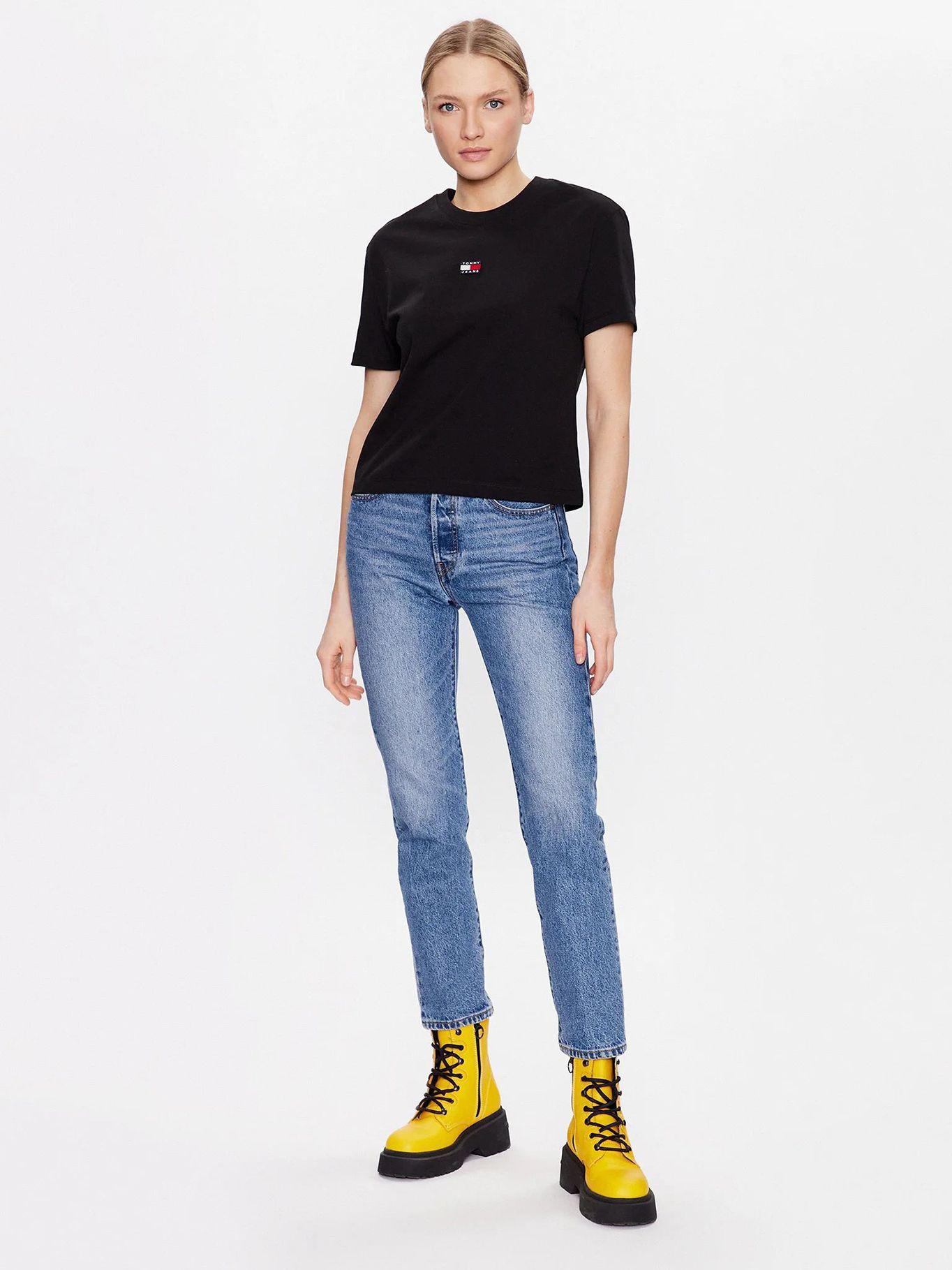 Polera Classic Con Parche Negro Tommy Jeans-1