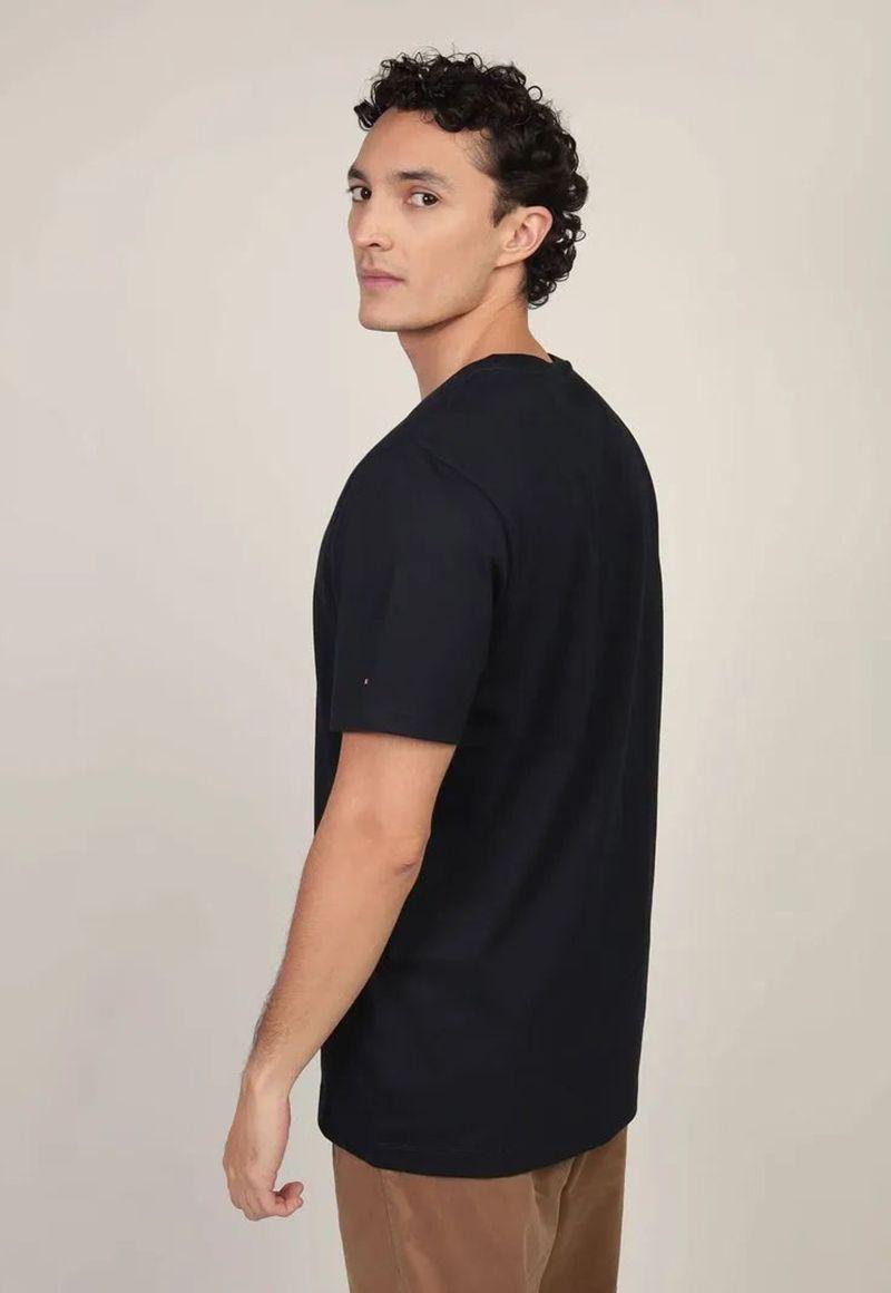 Polera Con Logo Tonal Azul Tommy Hilfiger-2