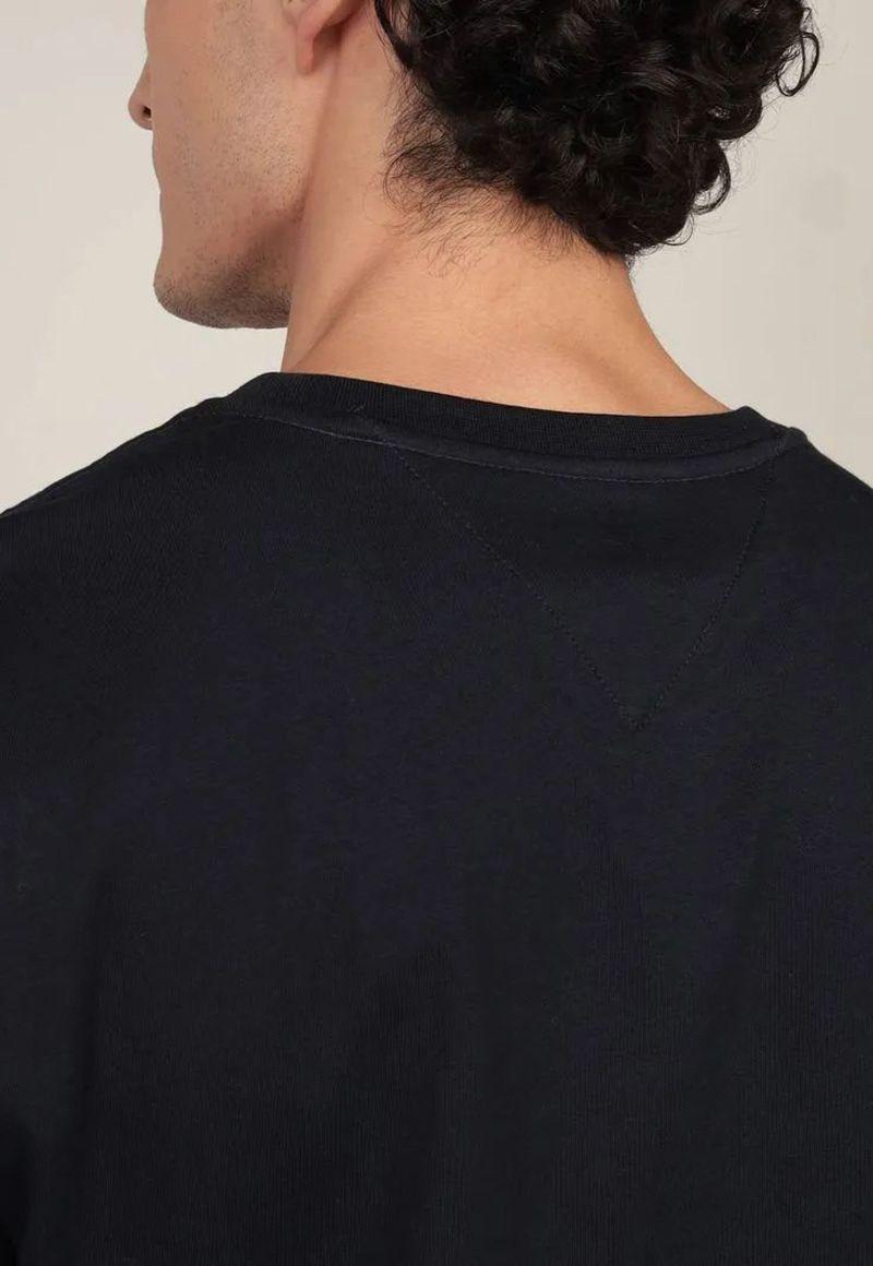 Polera Con Logo Tonal Azul Tommy Hilfiger-4