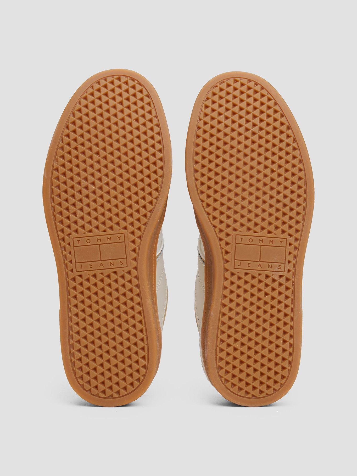 Zapatillas The Greenwich De Cuero Beige Tommy Jeans-3
