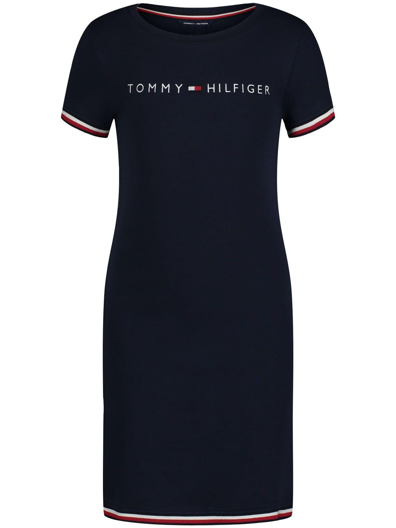 Vestido Midi Con Stripe Azul Tommy Hilfiger-0