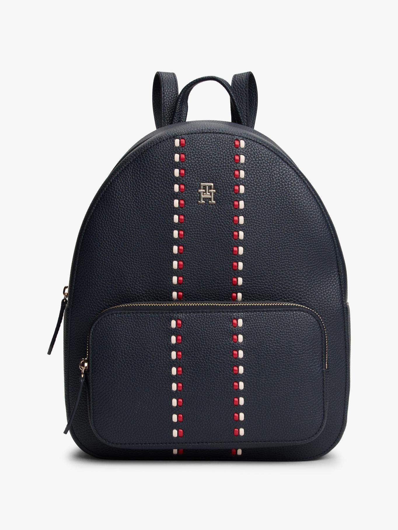 Mochila Con Cinta Tonal Distintiva Tommy Hilfiger Azul-0