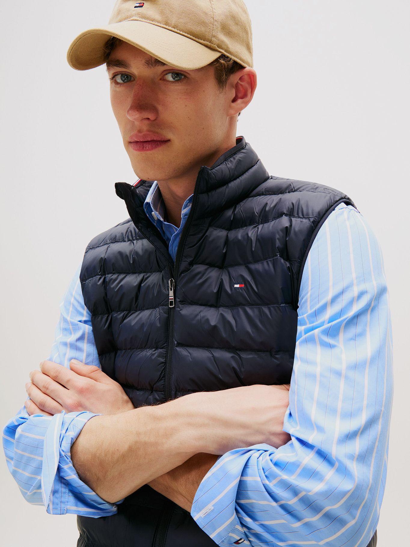 Parka Vest Packable Solid Azul Tommy Hilfiger-3