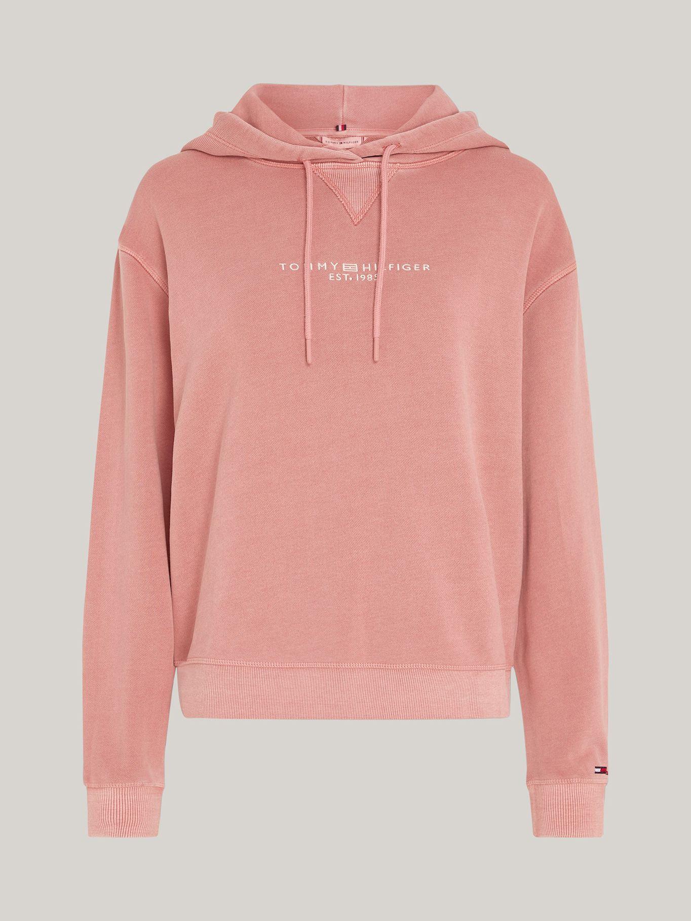 Polerón Hoodie Logo Tonal Bordado Rosado Tommy Hilfiger-4