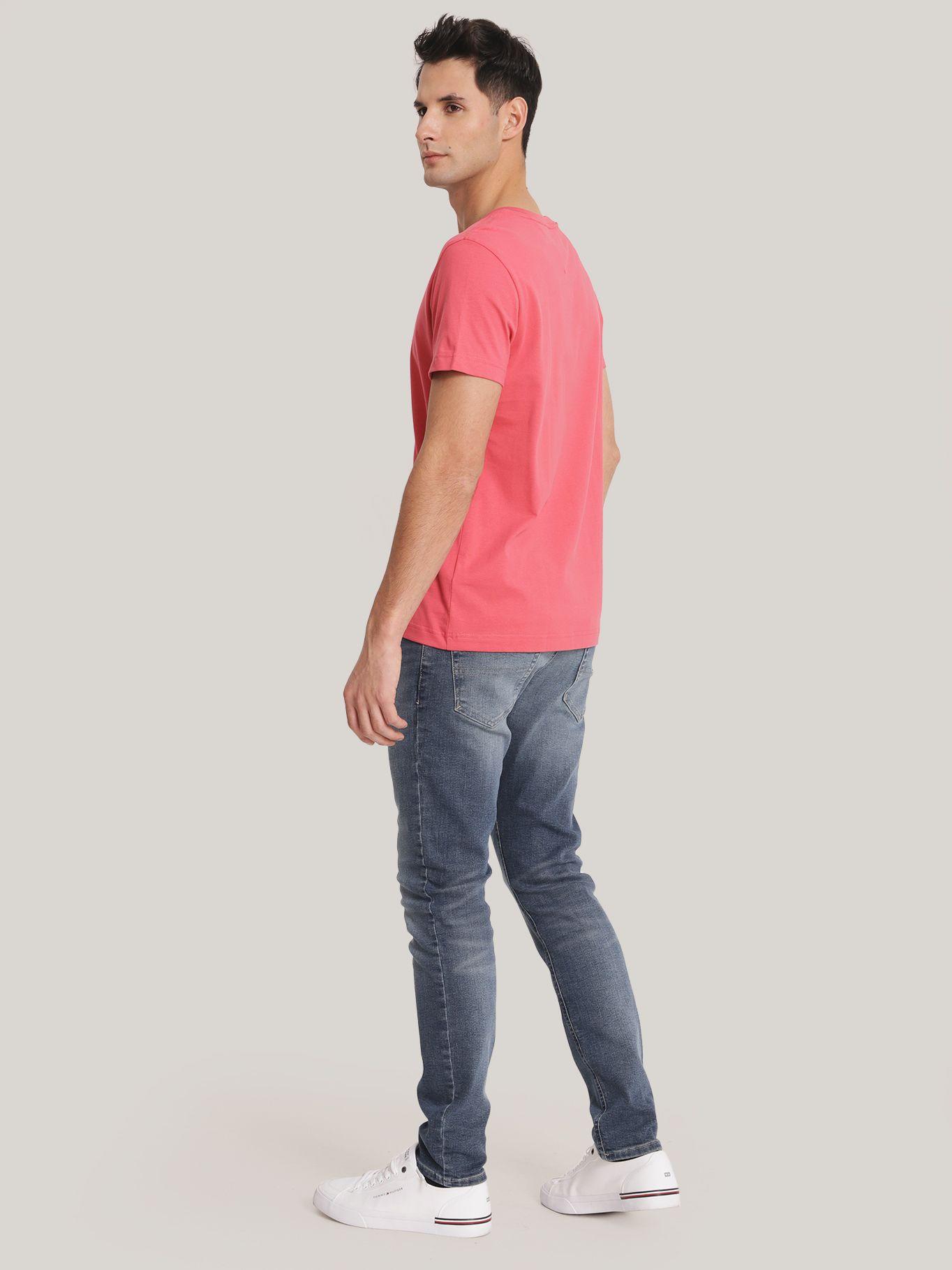 Polera Essential Hombre Slim XIX Rosado Tommy Hilfiger-2