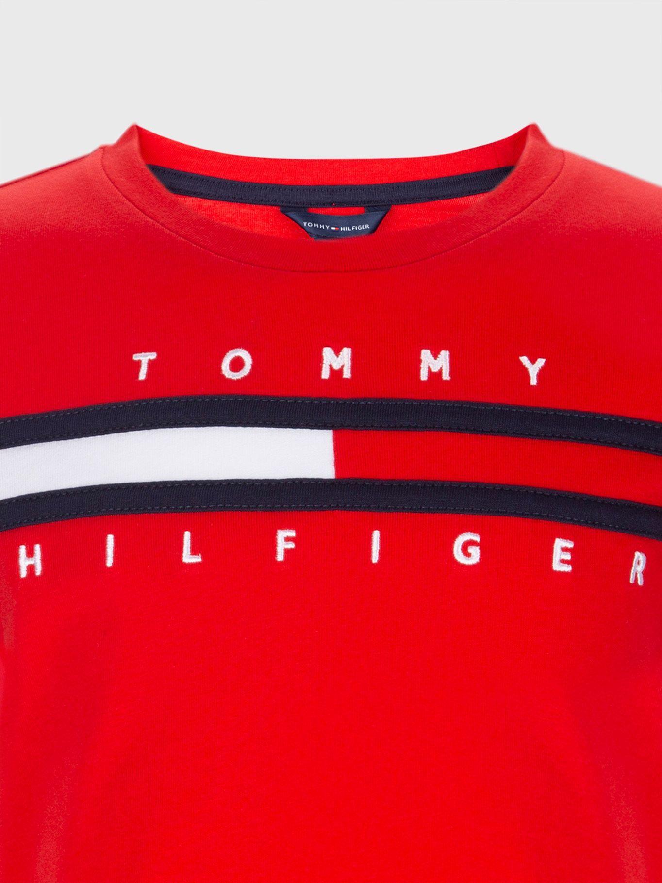 Vestido Camisero Con Vuelos Rojo Tommy Hilfiger-2