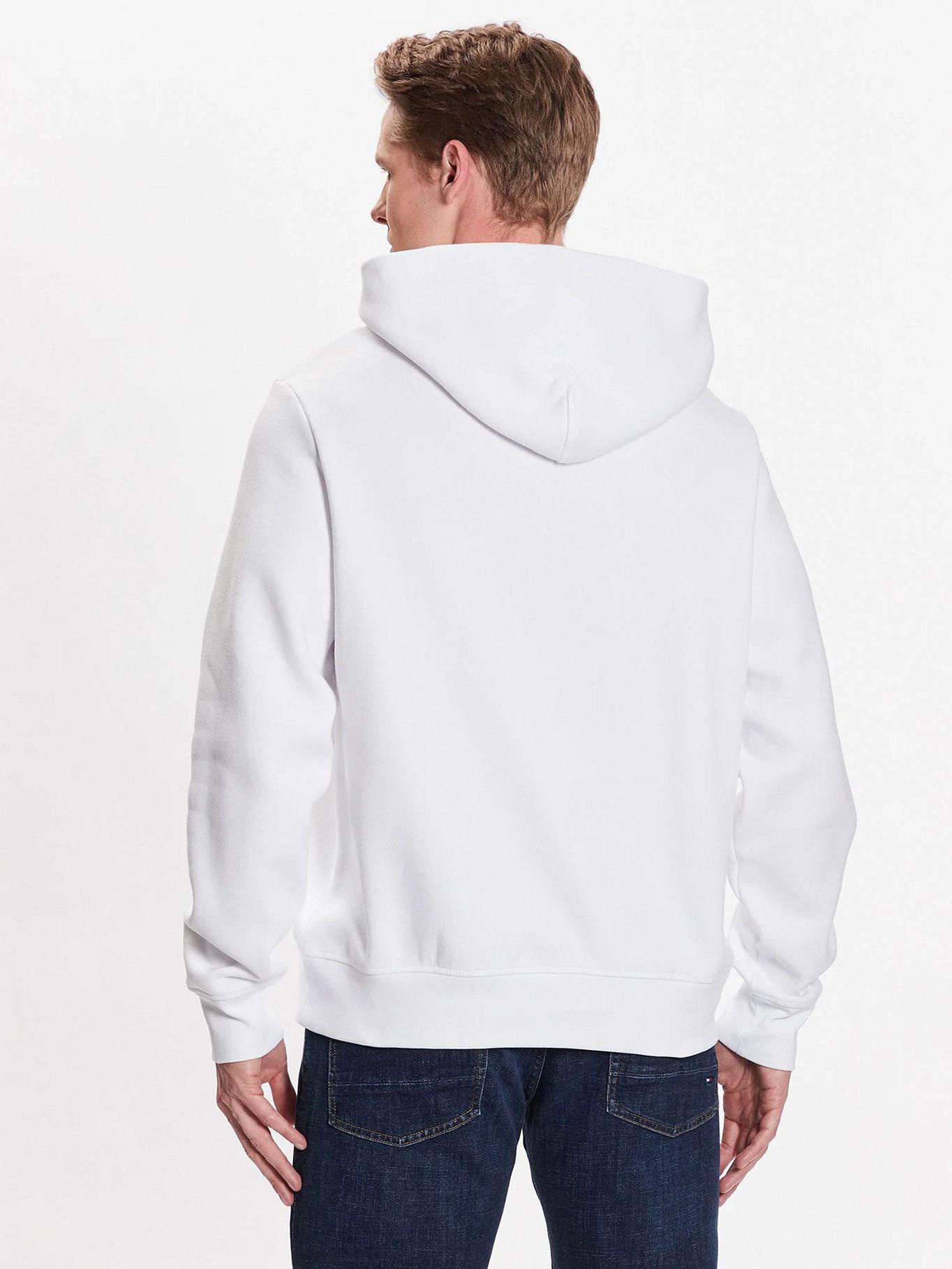 Polerón Hoodie Curve Logo Blanco Tommy Hilfiger-2