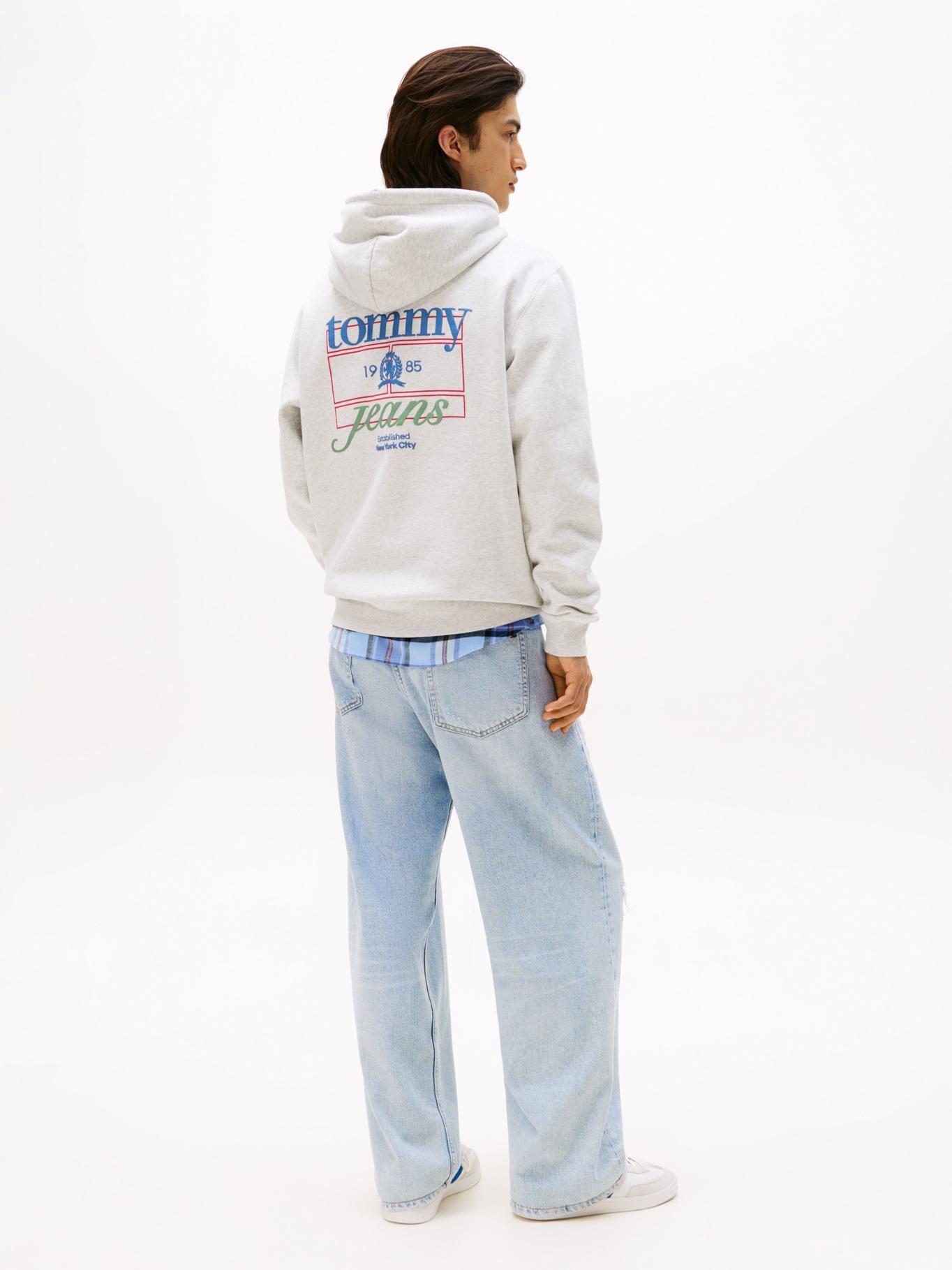 Polerón Hoodie Heritage Crest Gris Tommy Jeans-2