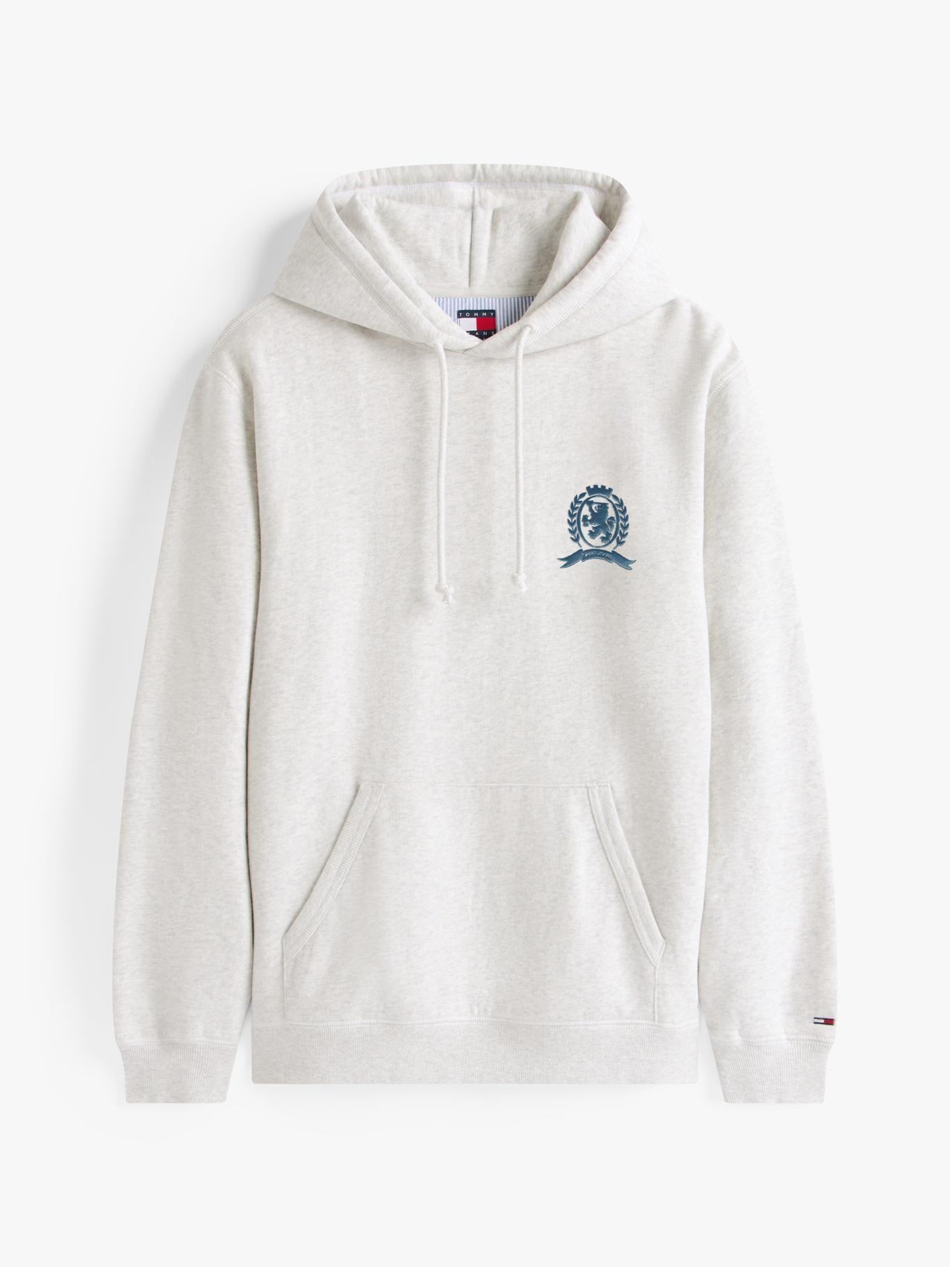 Polerón Hoodie Heritage Crest Gris Tommy Jeans-4
