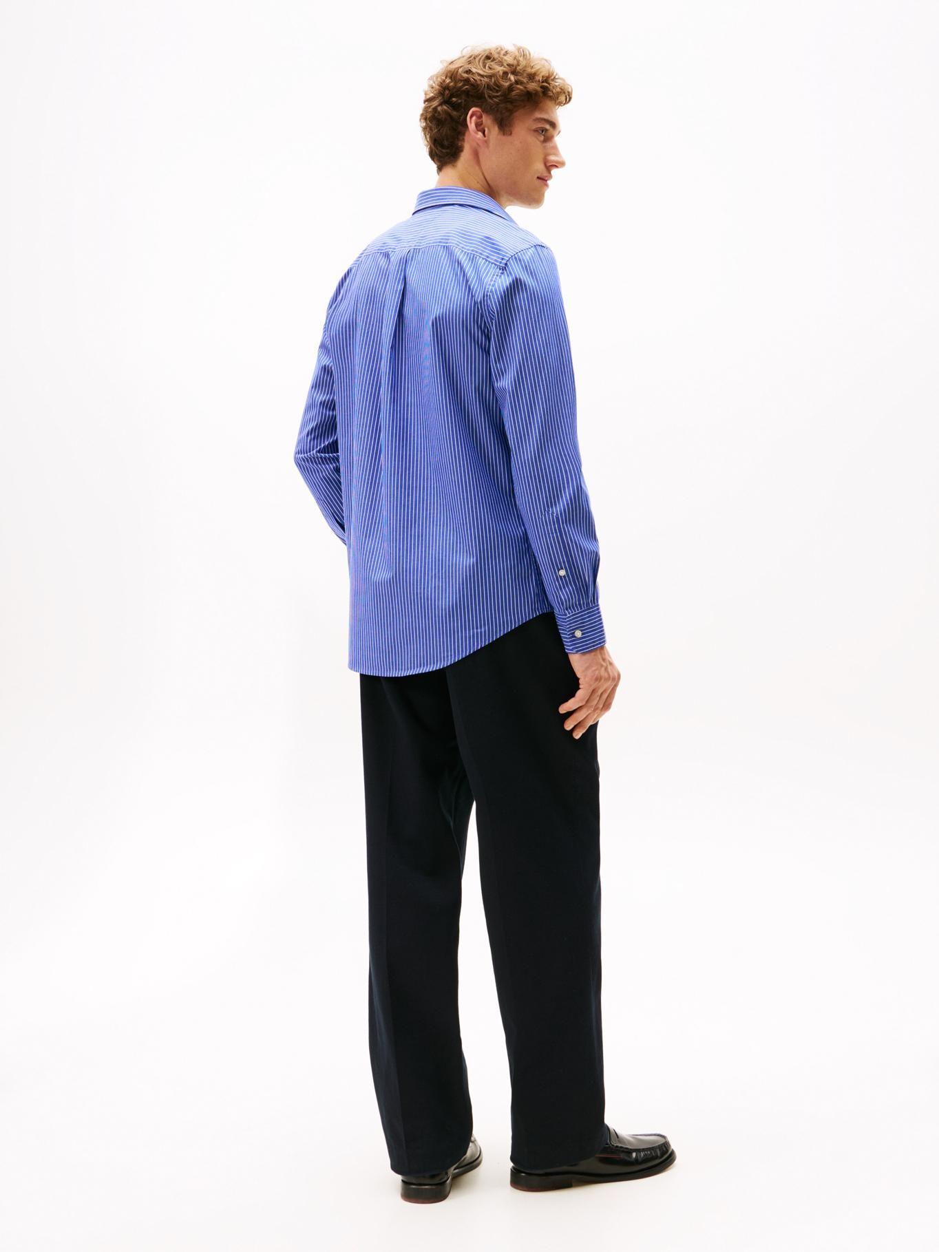 Camisa Core De Popelín Regular Fit Azul Tommy Hilfiger-2