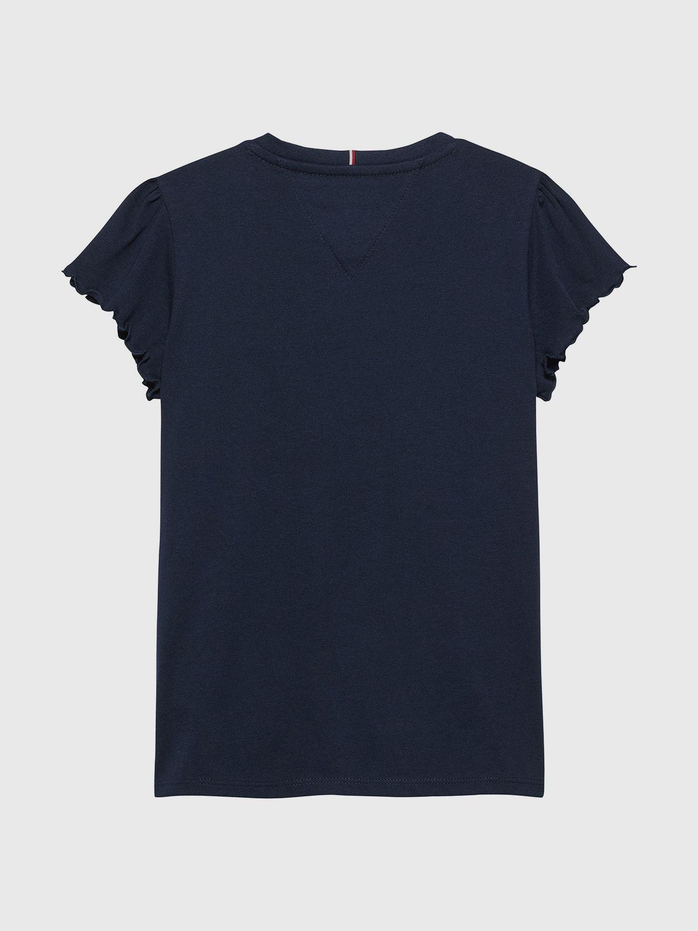 Polera Logo Script Gráfico De Niña Azul Tommy Hilfiger-1