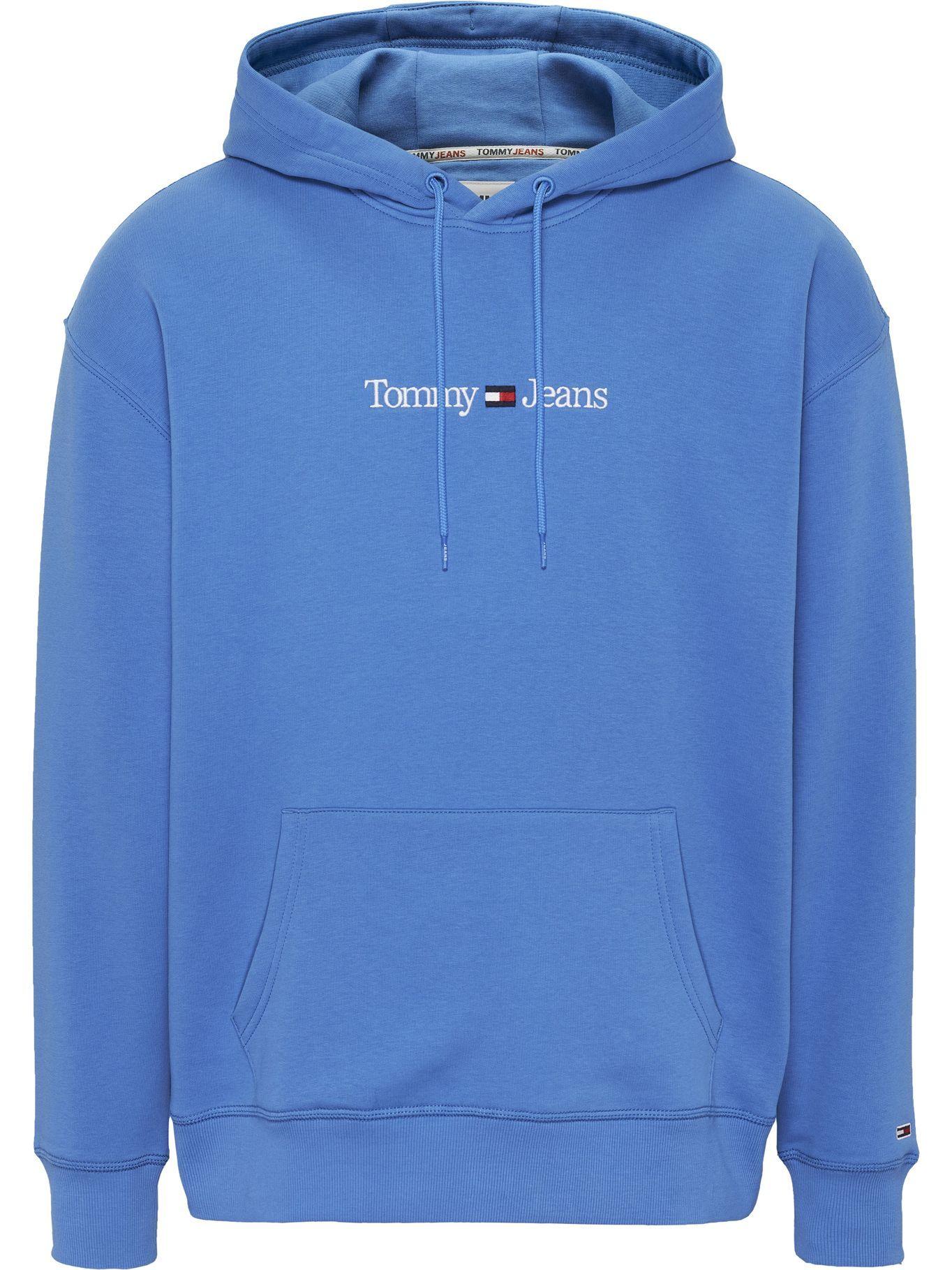 Polerón Hoodie Linear Logo Celeste Tommy Jeans-0