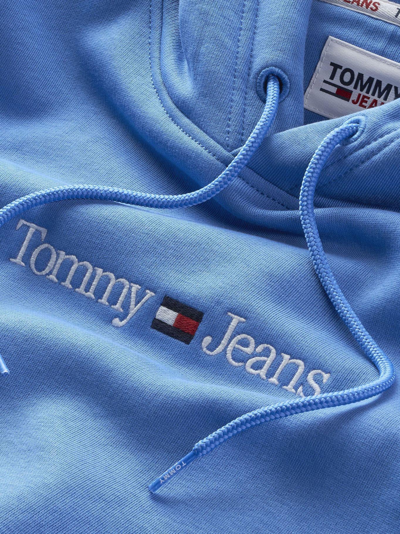 Polerón Hoodie Linear Logo Celeste Tommy Jeans-2