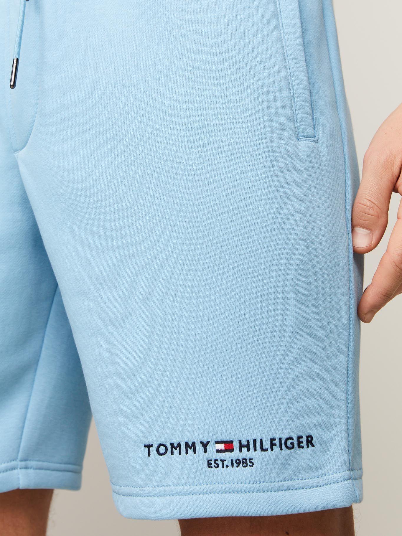 Short Solid De Algodón Cordón Celeste Tommy Hilfiger-3