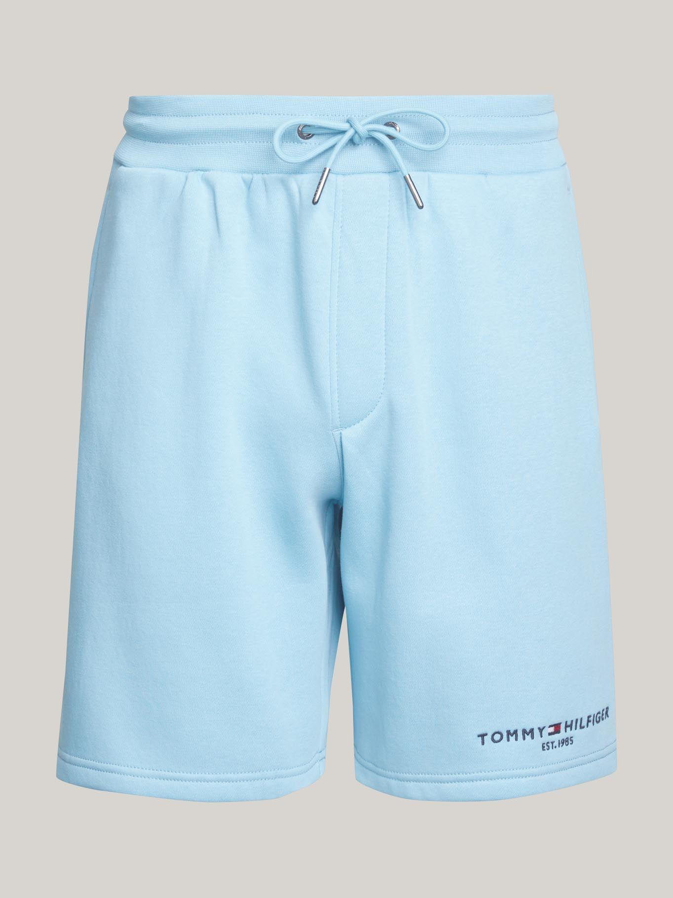 Short Solid De Algodón Cordón Celeste Tommy Hilfiger-4