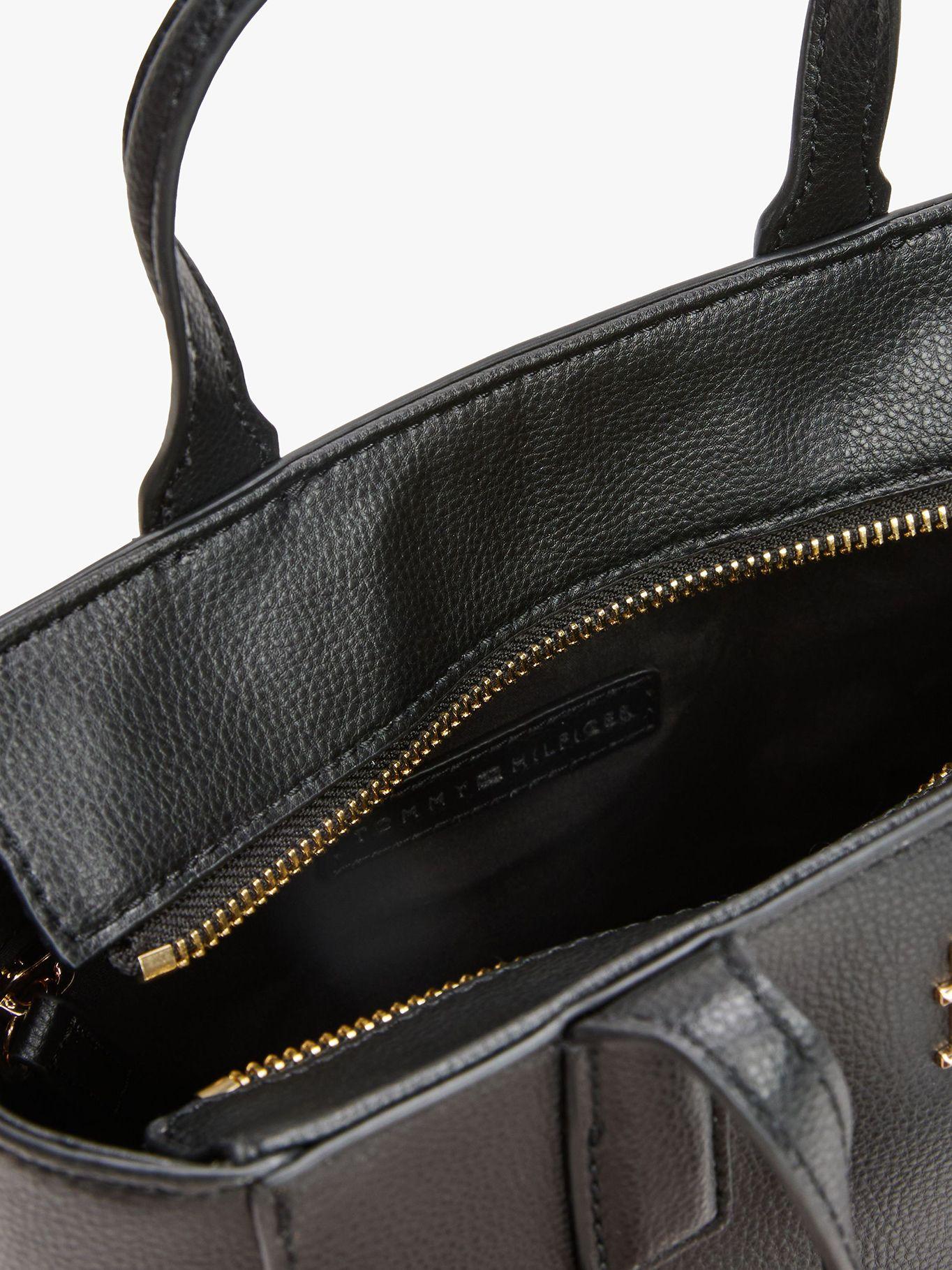 Mini Tote Th Soft Logo Negro Tommy Hilfiger-2