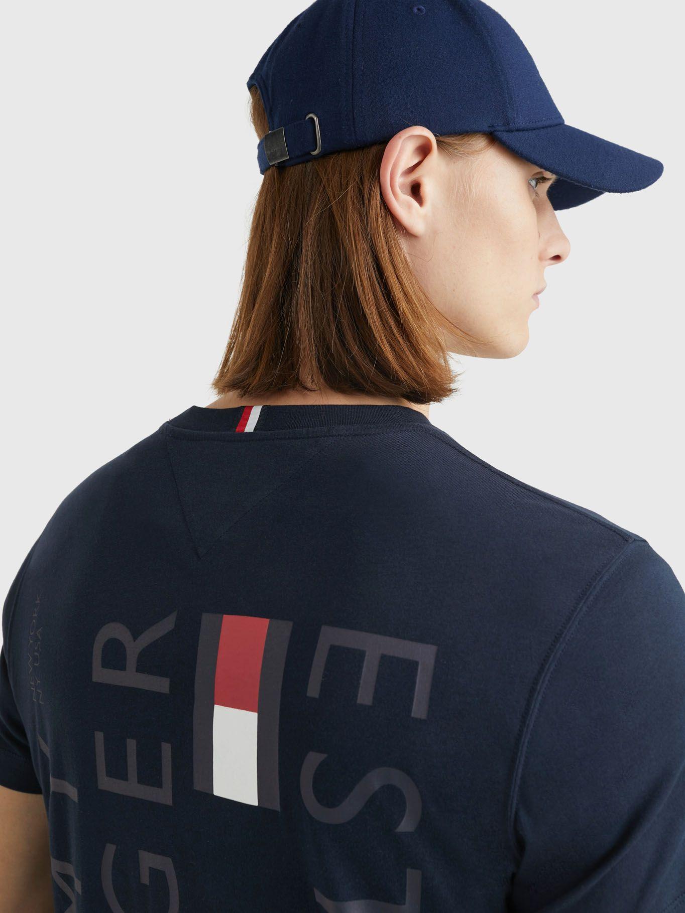 Polera Brand Love Back Slim Fit Azul Tommy Hilfiger-3